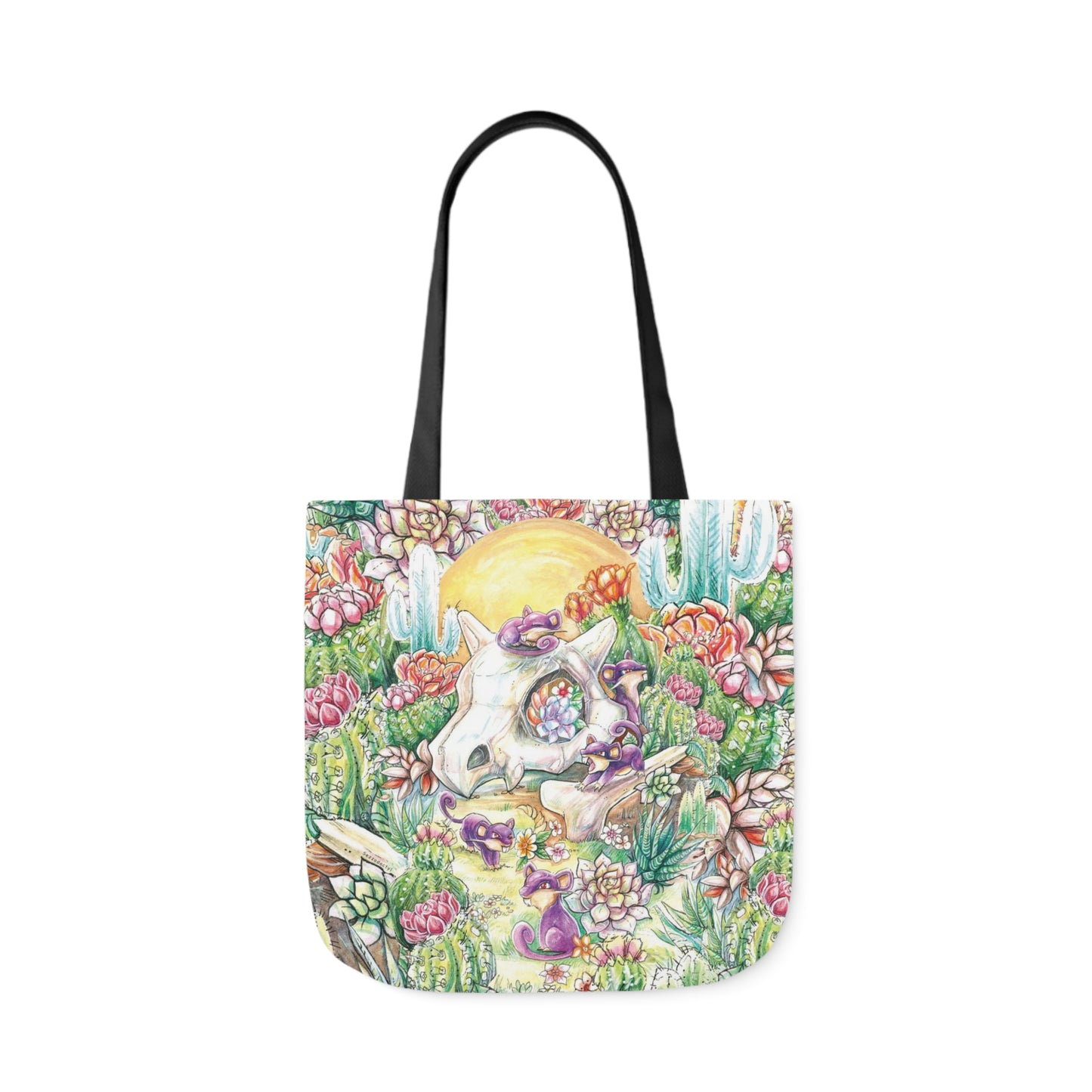 Tote Bag, 5-Color Straps - Skull