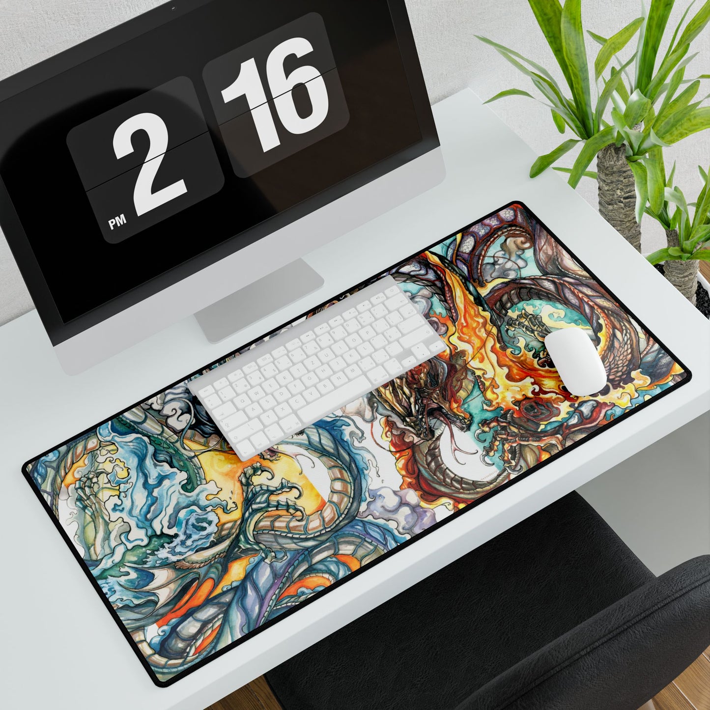 Desk Mat - Water Serpent vs Fire Serpent