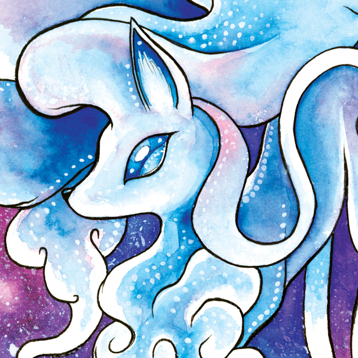 Snow Fox Two Print - A3/A4/A5