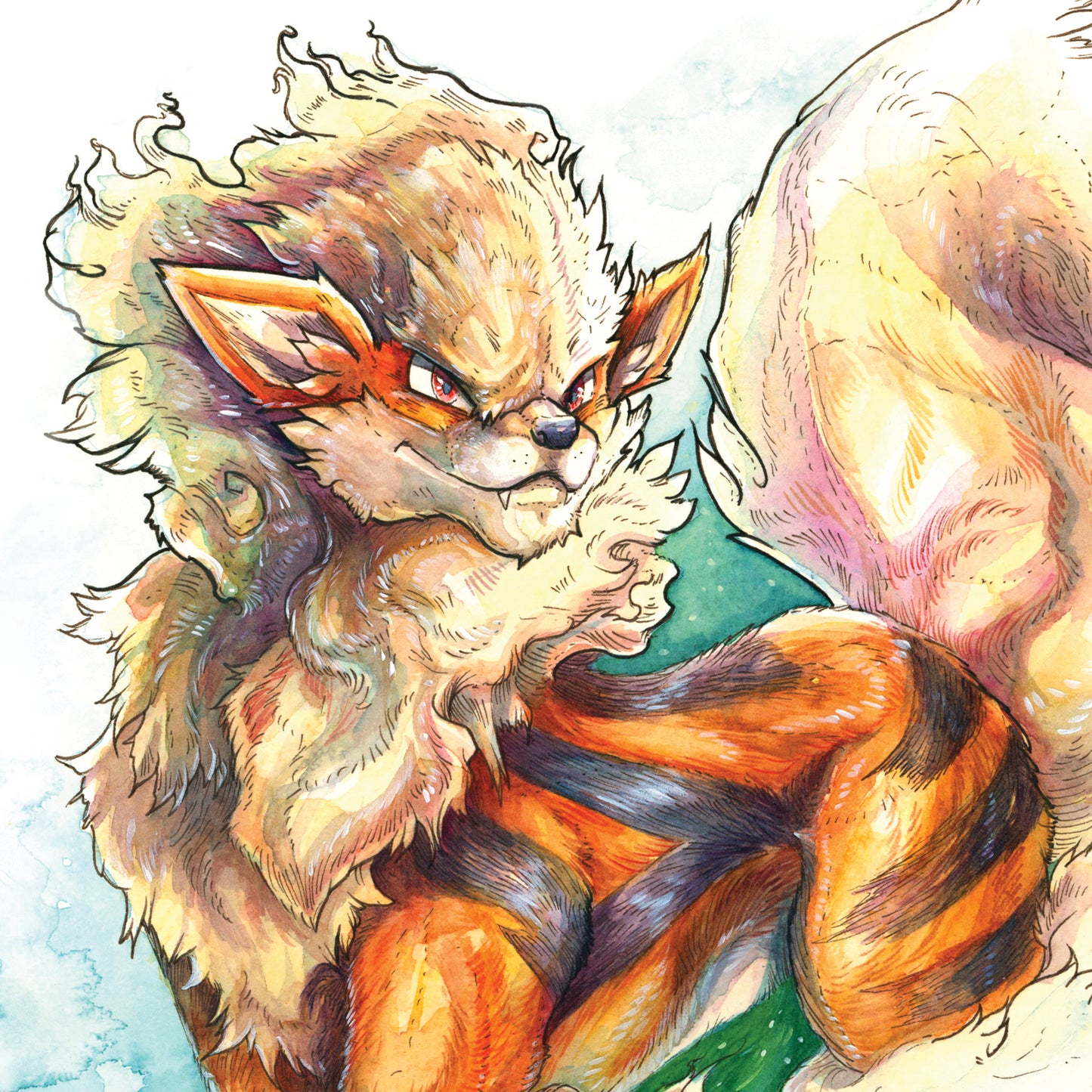 Fire Dogs Print - A3/A4/A5