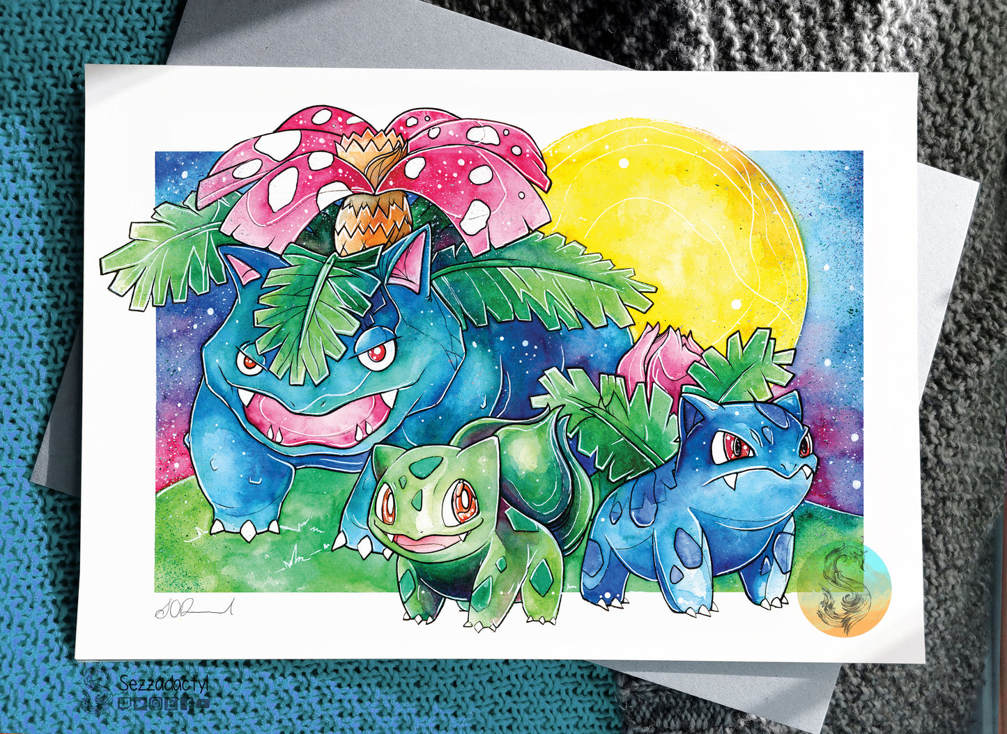 Grass Family Print - A3/A4/A5