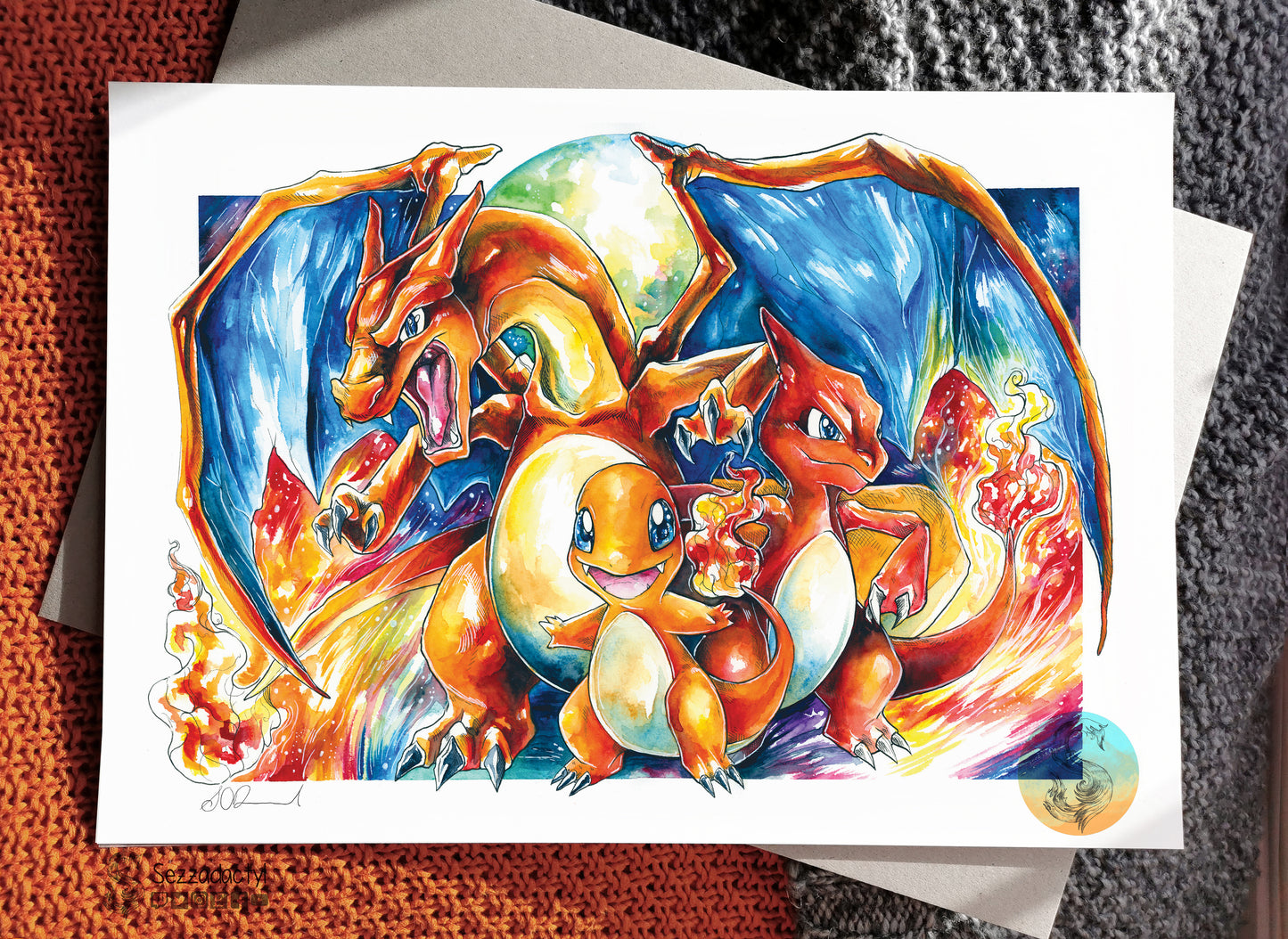 Fire Family Print - A3/A4/A5