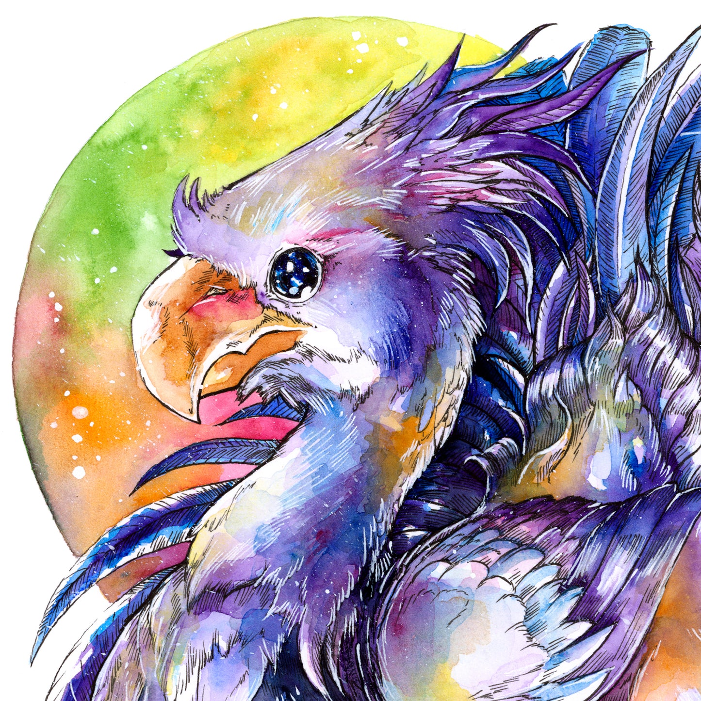Purple Chocobo Print - A3/A4/A5