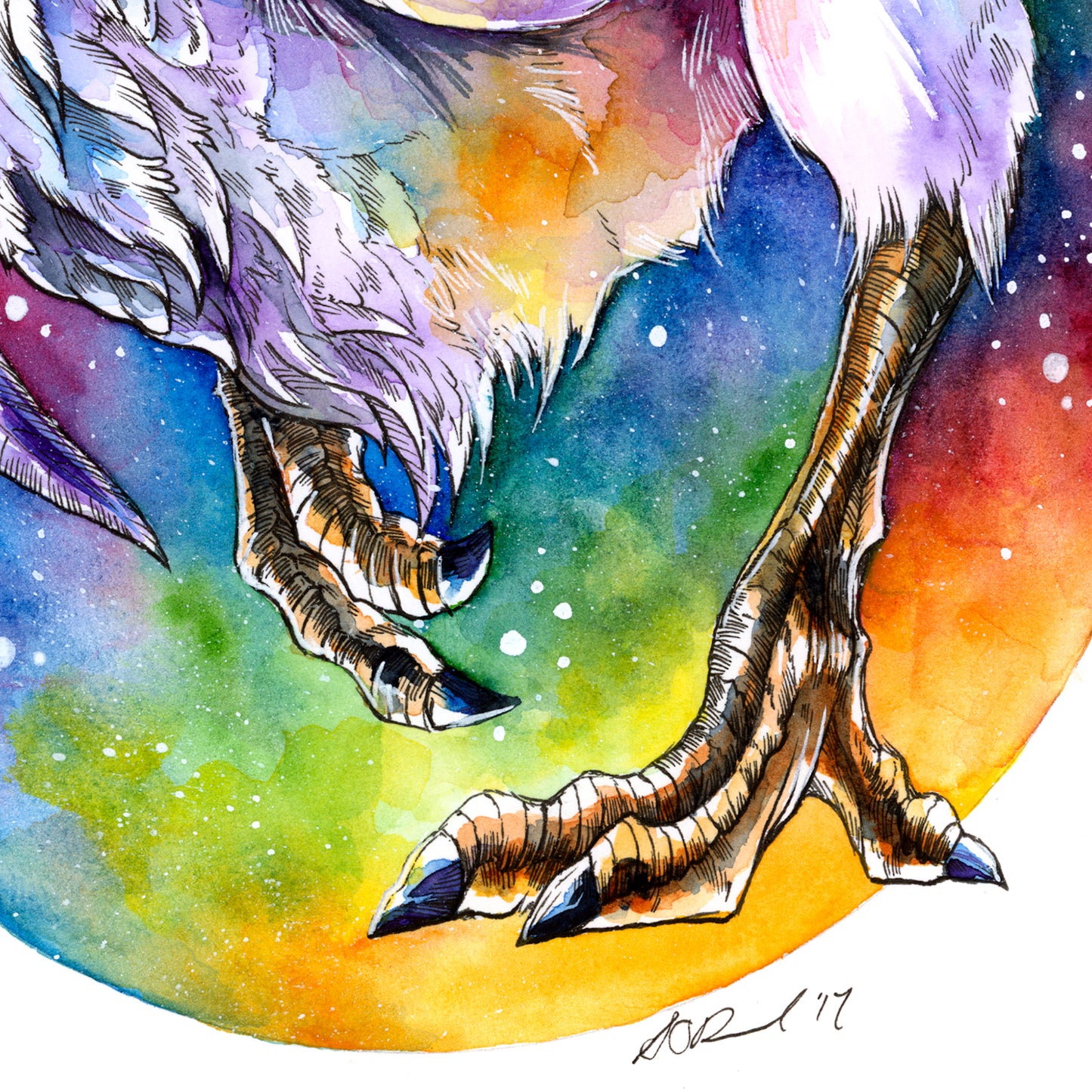 Purple Chocobo Print - A3/A4/A5