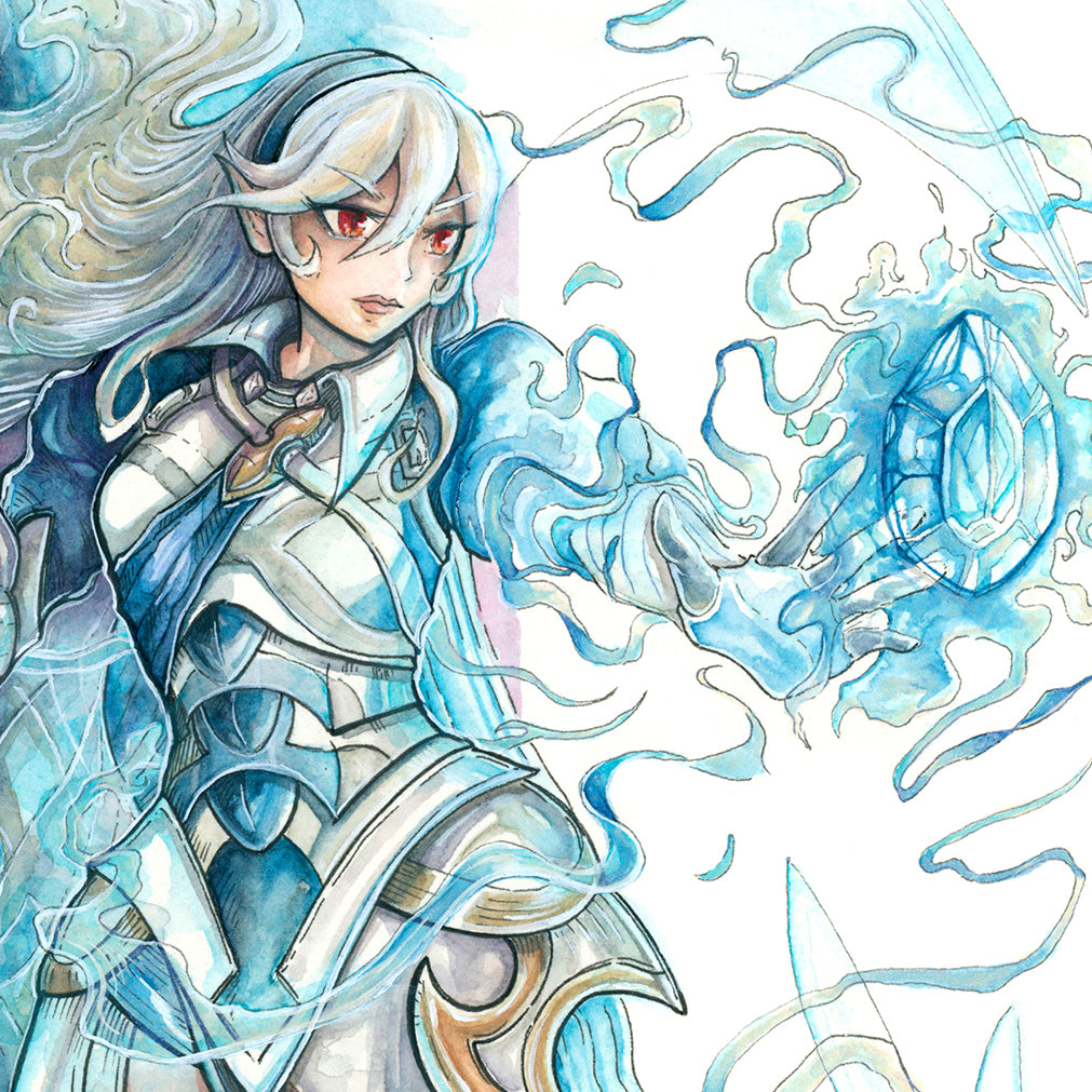 Corrin and her Dragon Form Print - A3/A4/A5