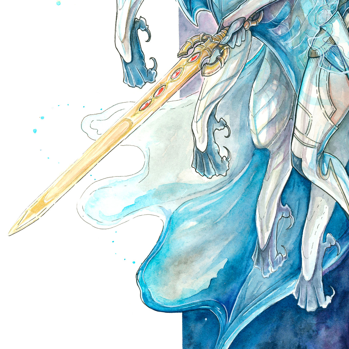 Corrin and her Dragon Form Print - A3/A4/A5