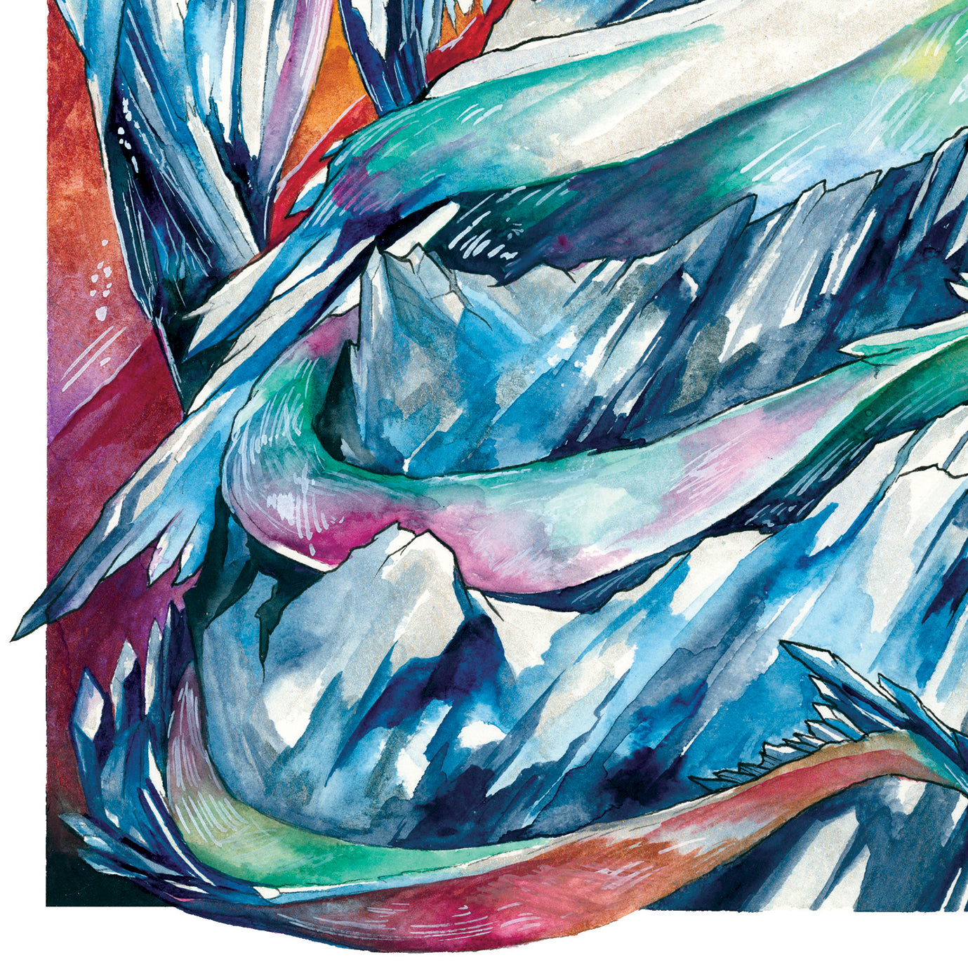 Diamond Dragon Print - A3/A4/A5