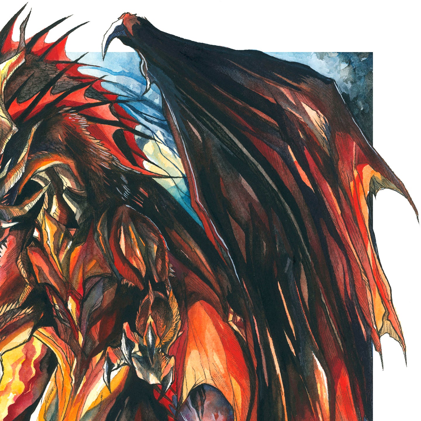 Fire Dragon Print - A3/A4/A5
