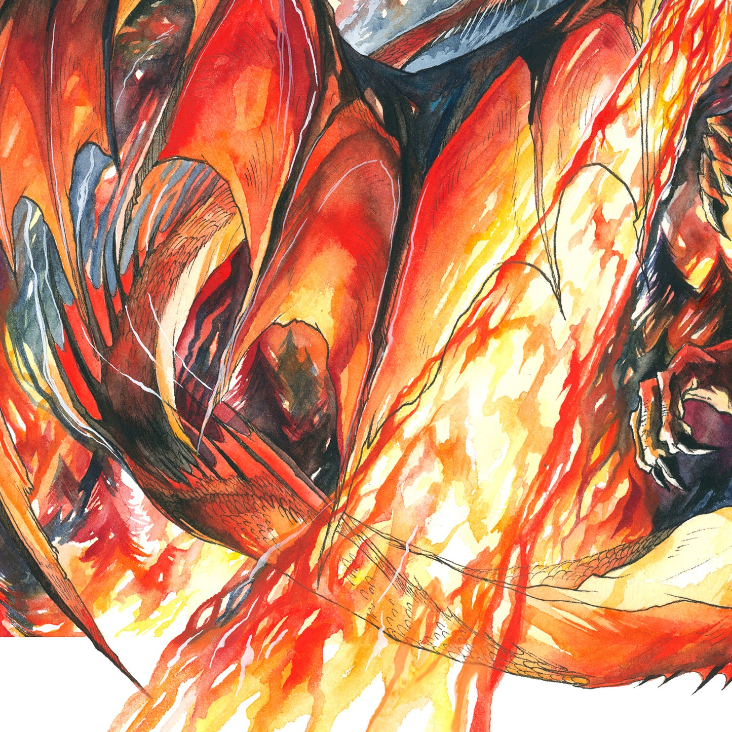 Fire Dragon Print - A3/A4/A5