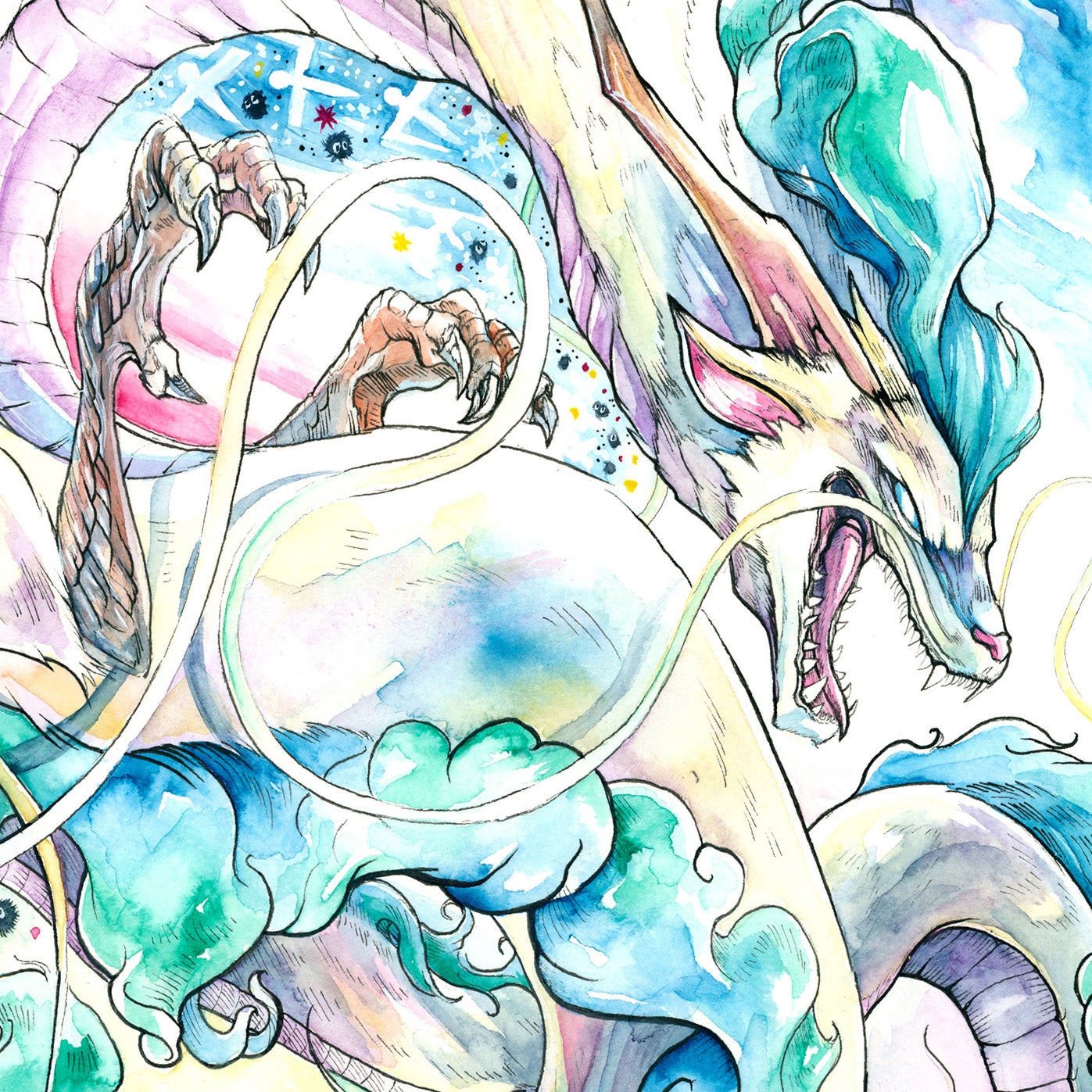 Sky Serpent Print - A3/A4/A5