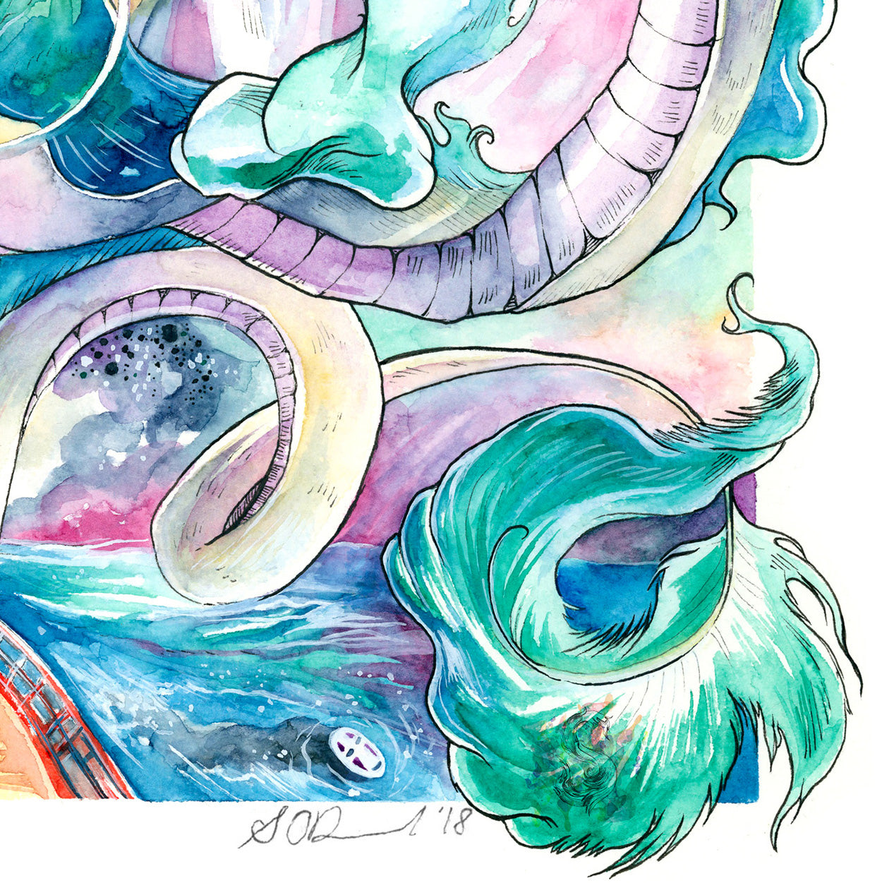Sky Serpent Print - A3/A4/A5
