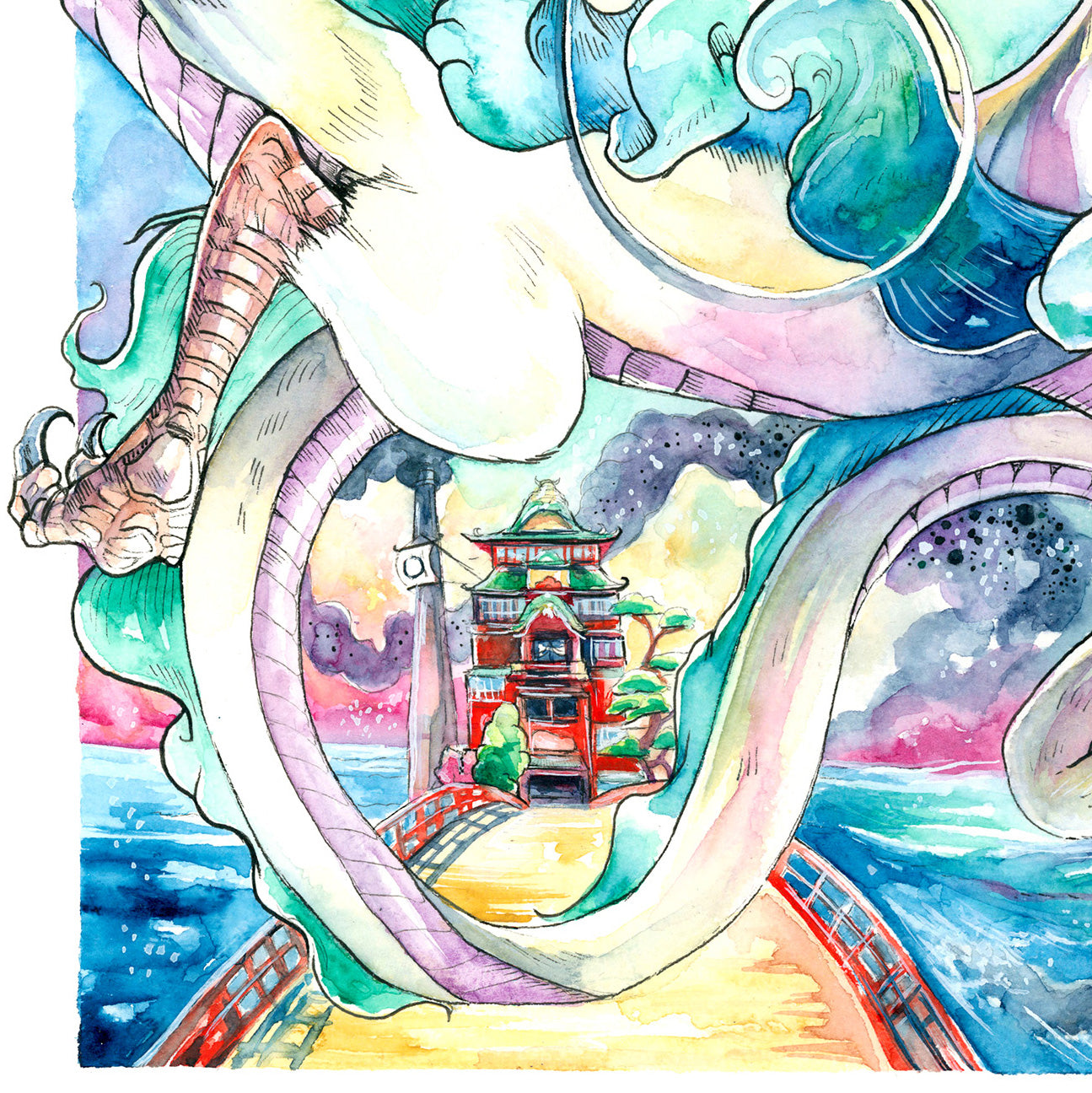Sky Serpent Print - A3/A4/A5