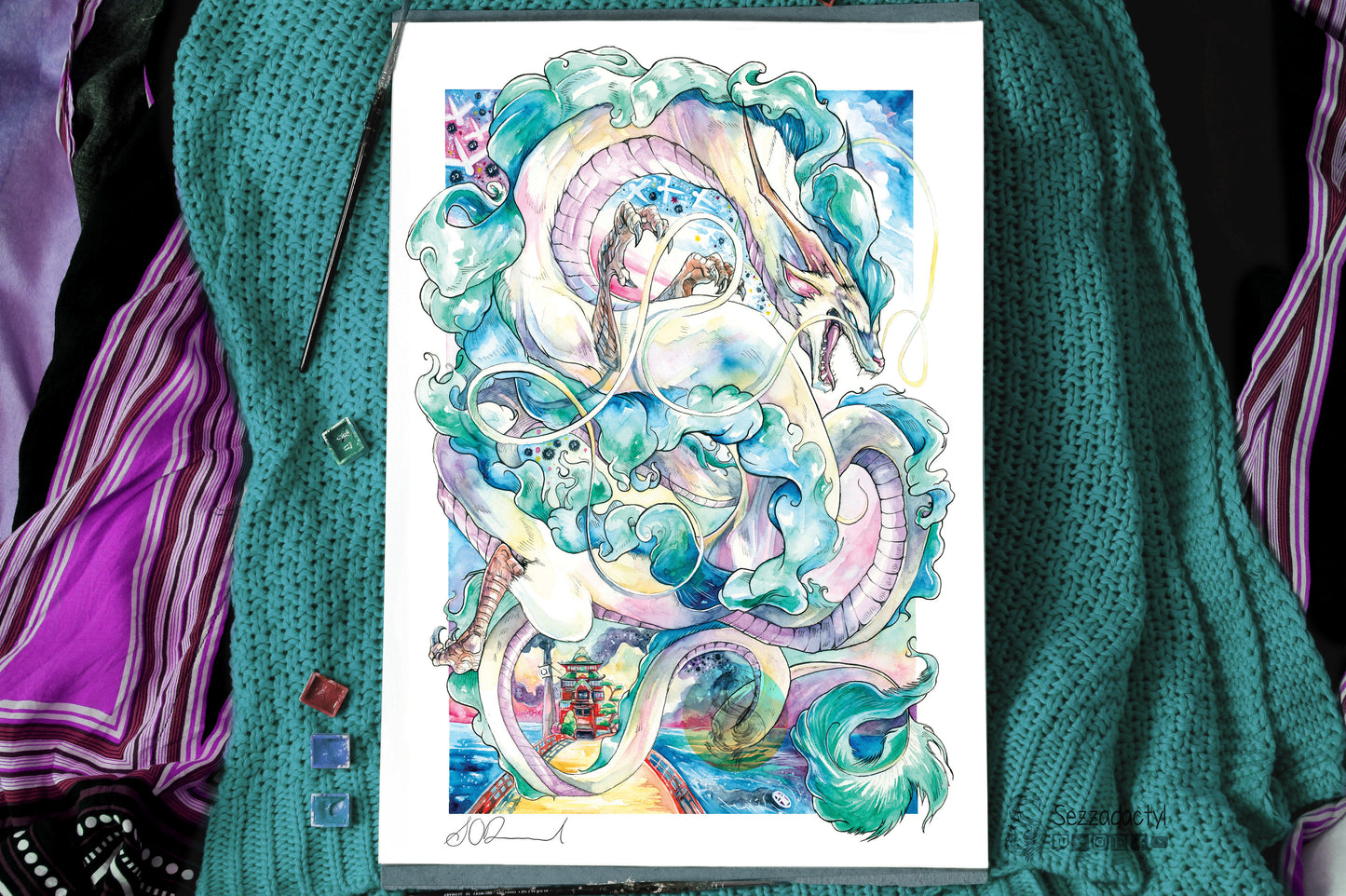 Sky Serpent Print - A3/A4/A5