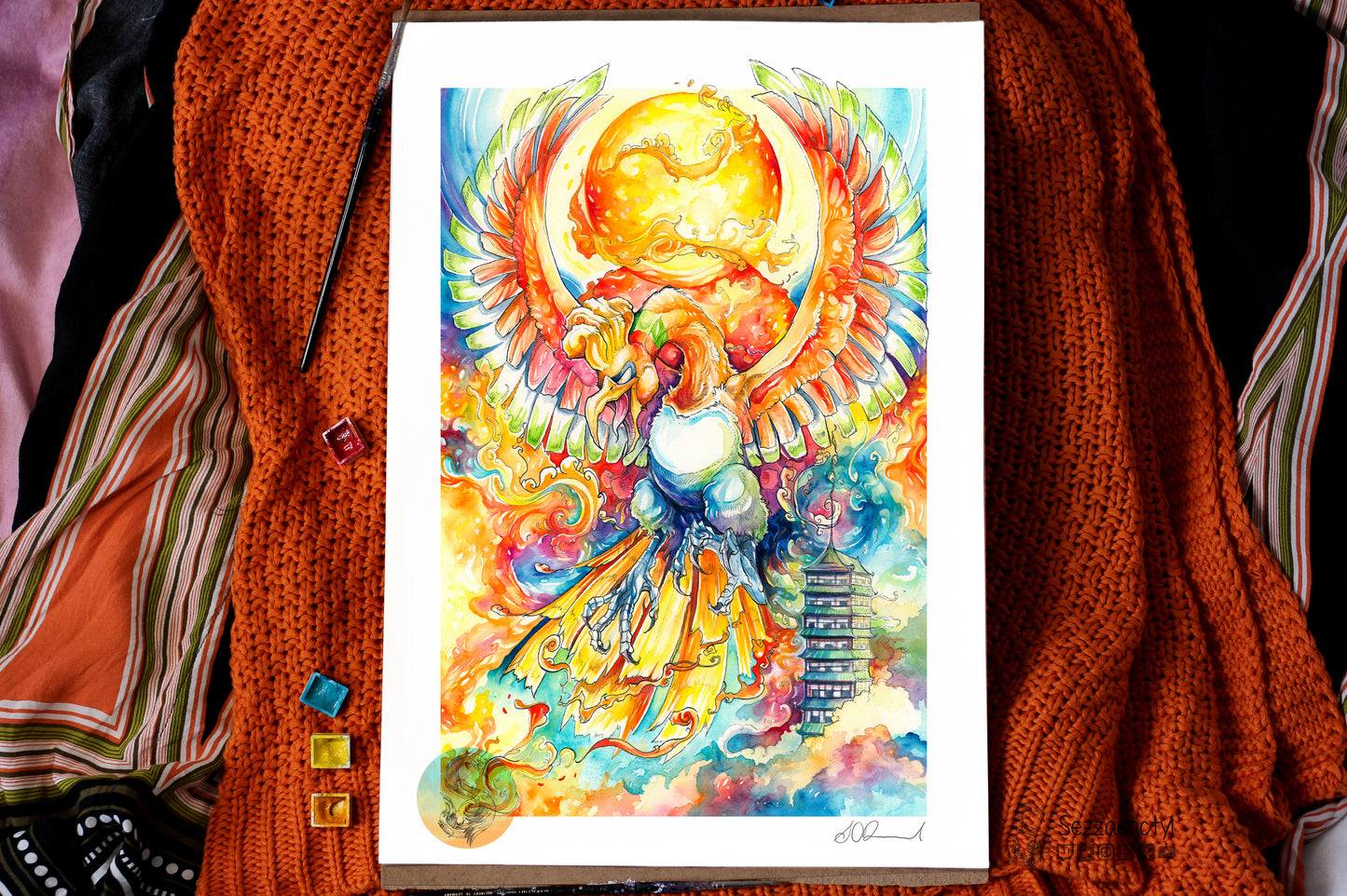 Fire Bird Print - A3/A4/A5