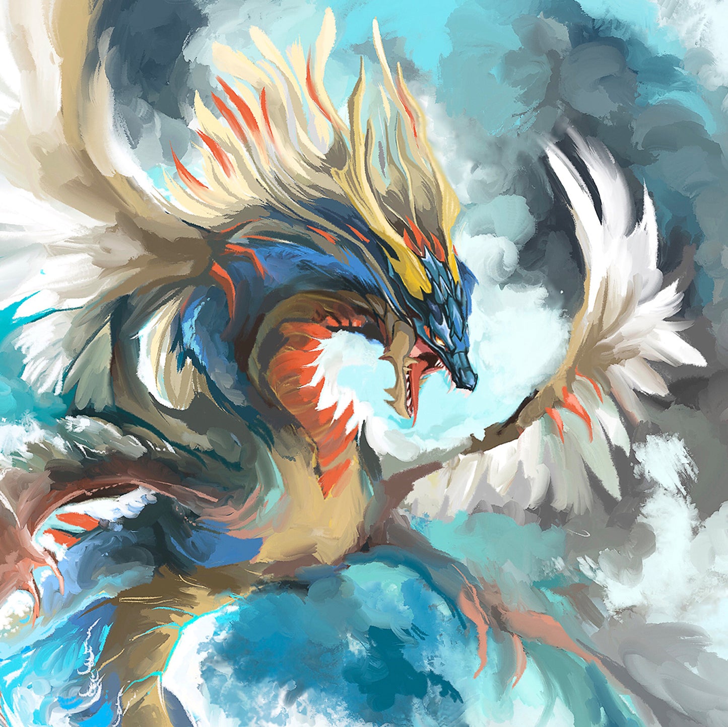Monster of the Waves Print - A3/A4/A5