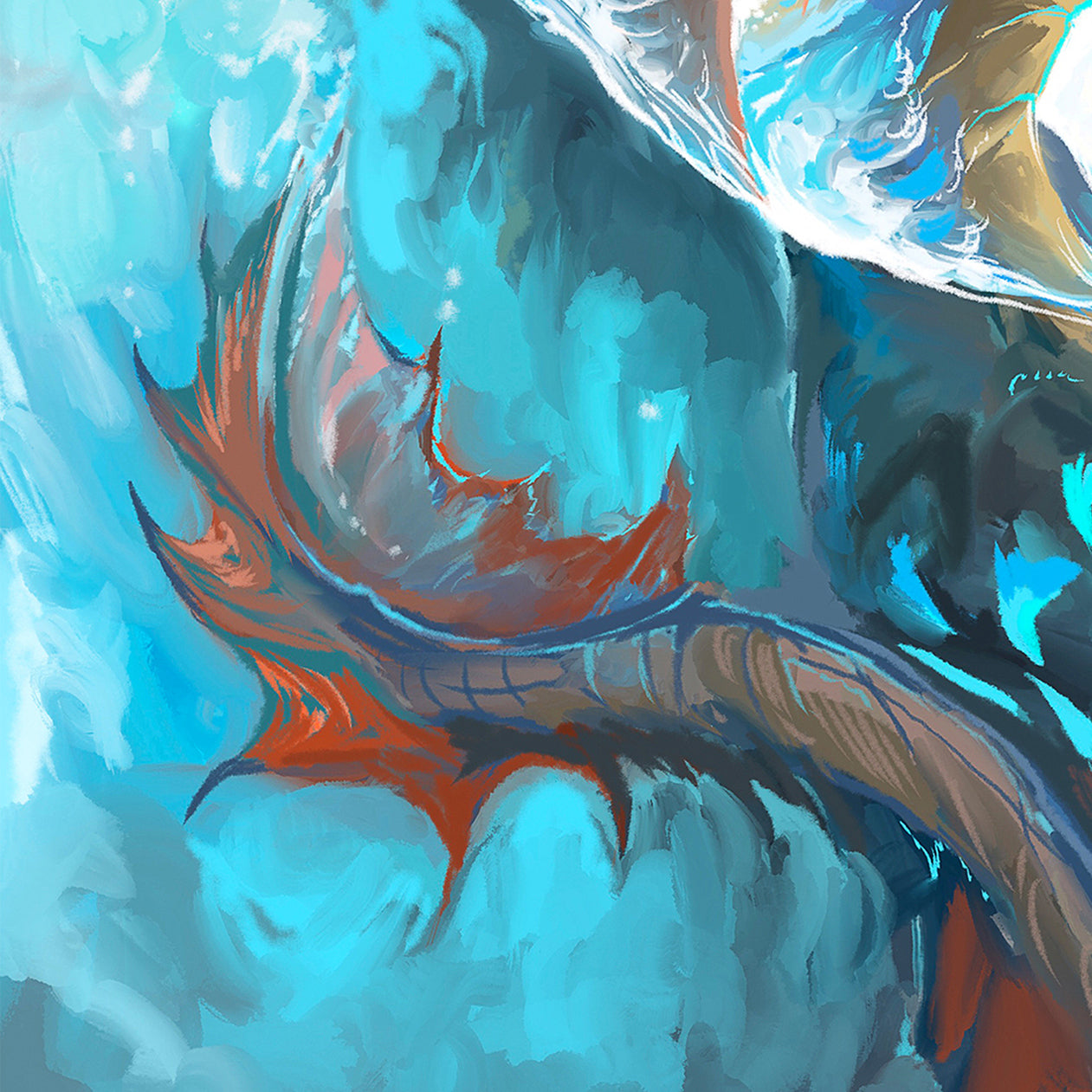 Monster of the Waves Print - A3/A4/A5