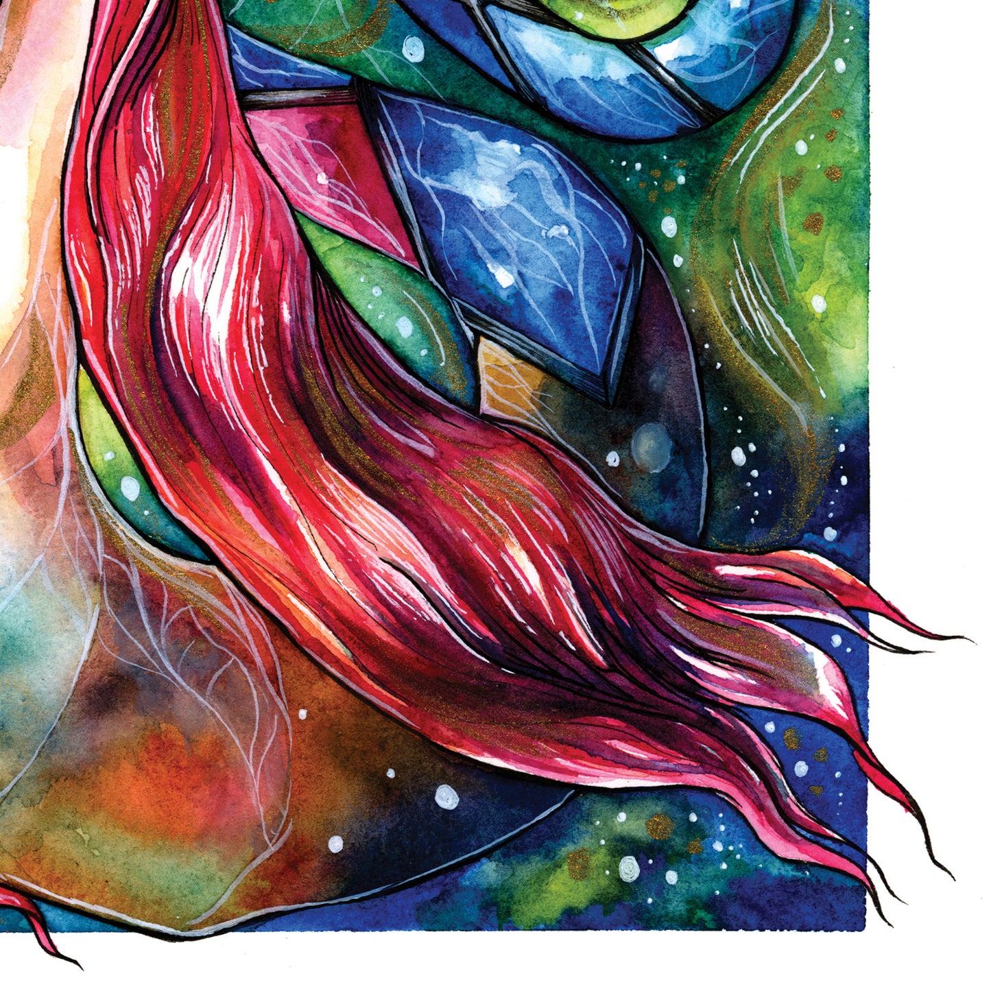 Sea Mermaid Creature Print - A3/A4/A5