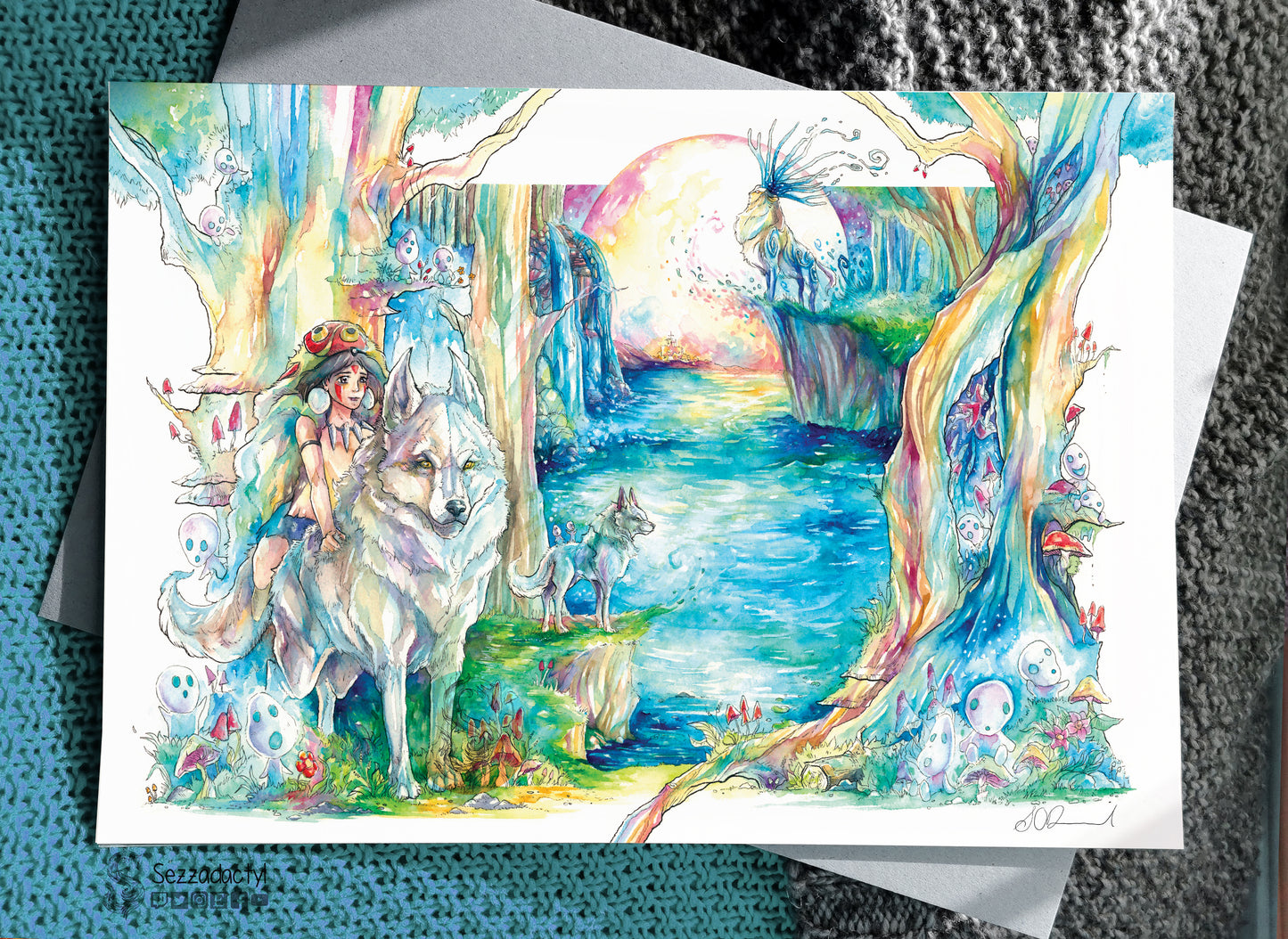 Wolf Forest Print - A3/A4/A5
