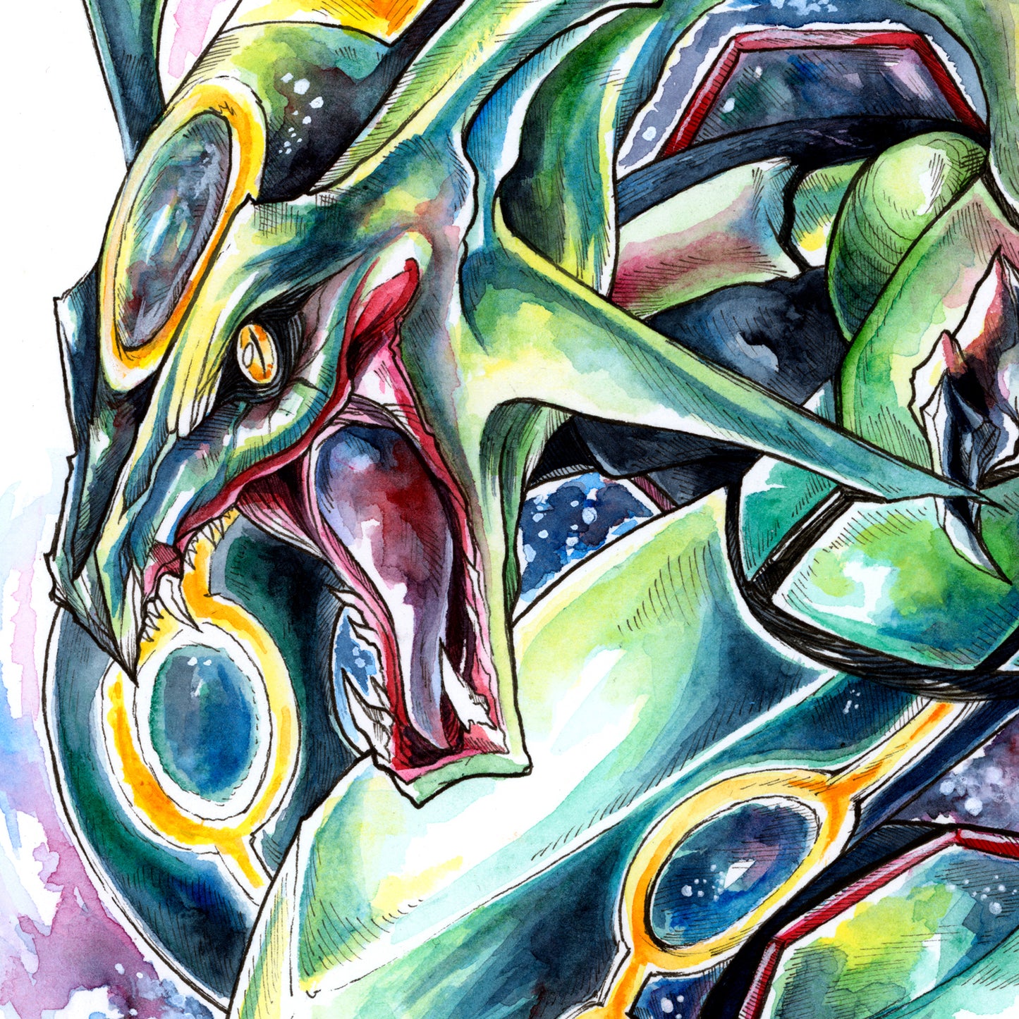 Space Snake Print - A3/A4/A5