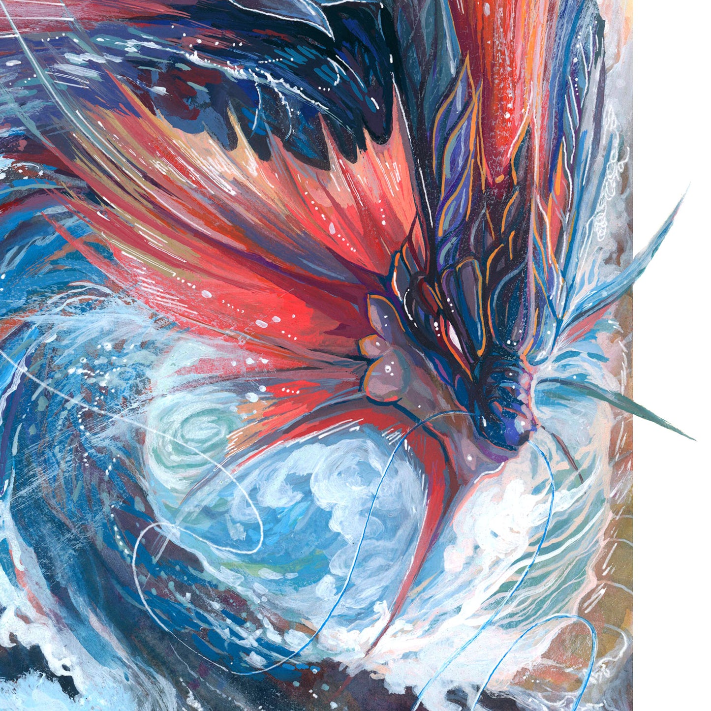 Serpent of the Rapids Print - A3/A4/A5