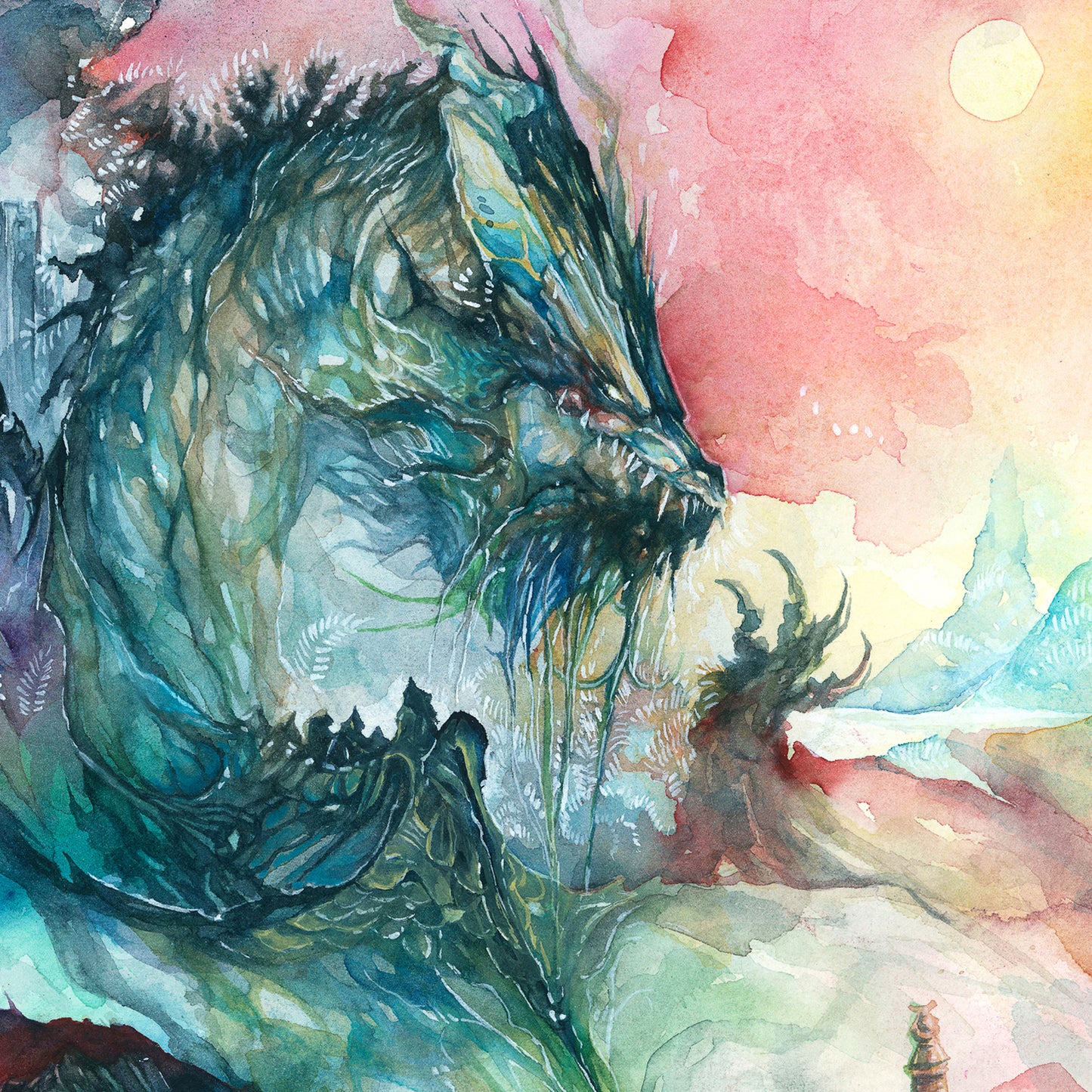 Dragon of the Castle Print - A3/A4/A5