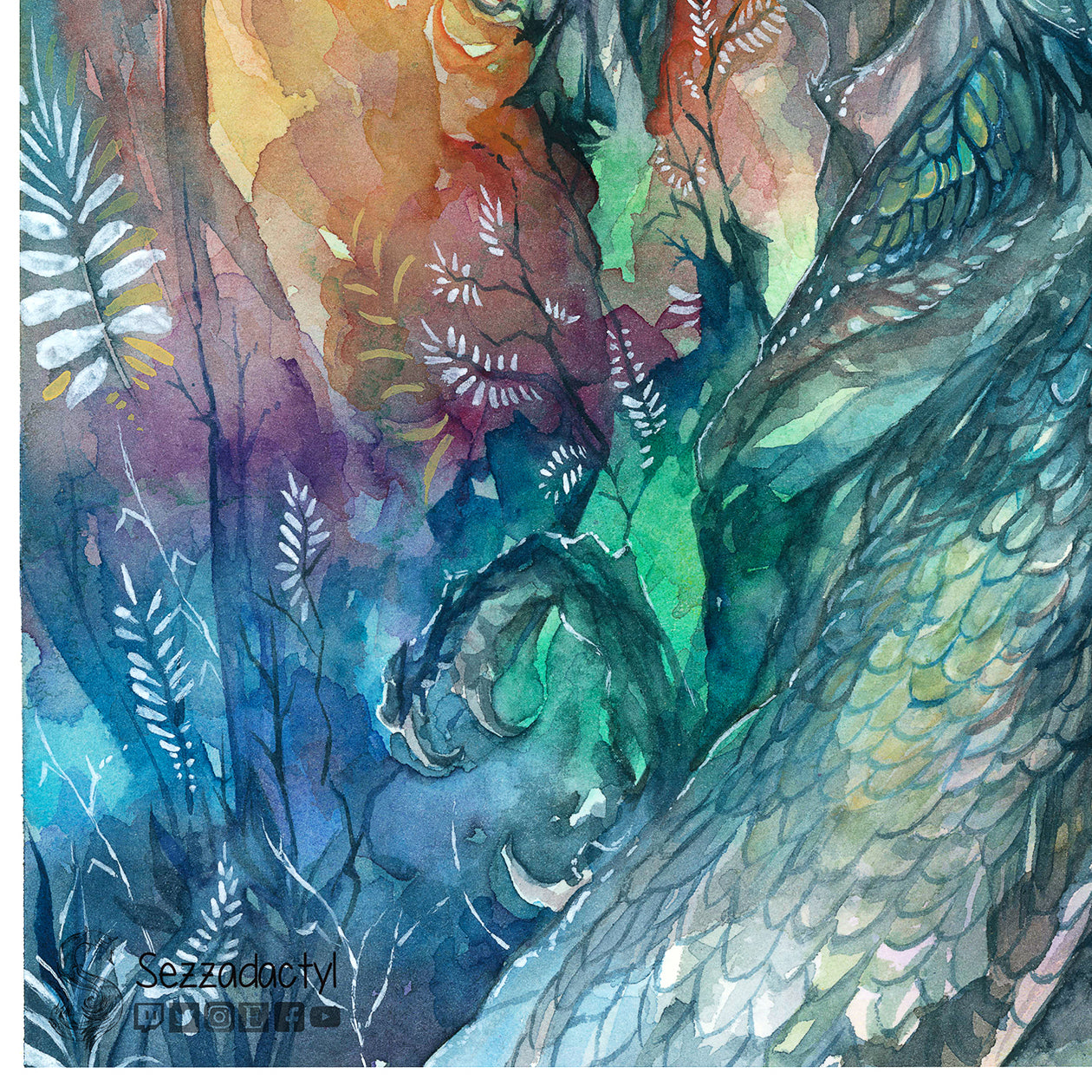 Dragon of the Castle Print - A3/A4/A5