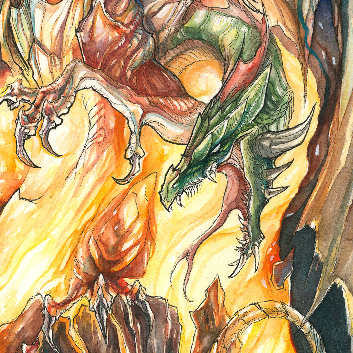 Evil Dragon Print - A3/A4/A5