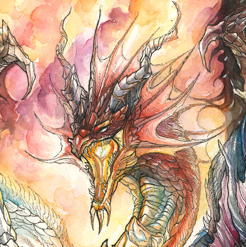 Evil Dragon Print - A3/A4/A5