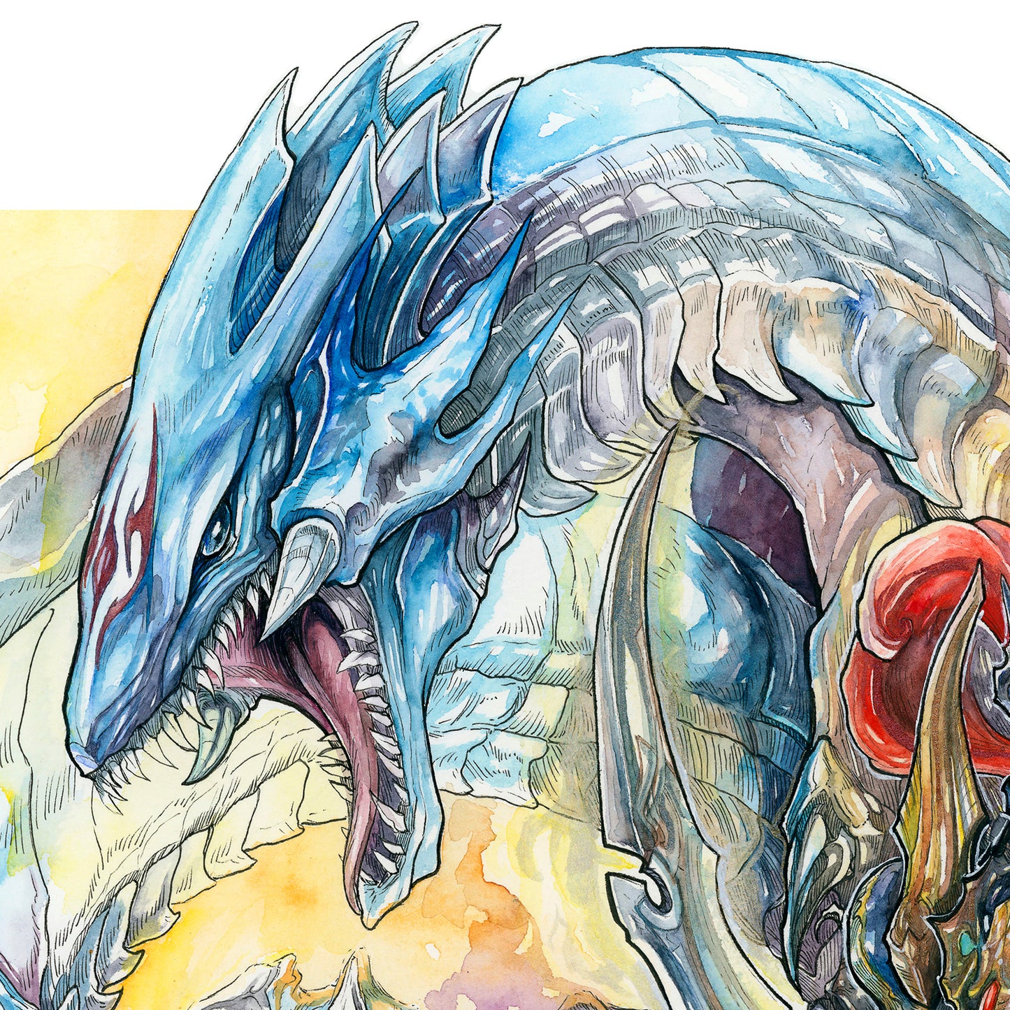 Knight Dragons Print - A3/A4/A5