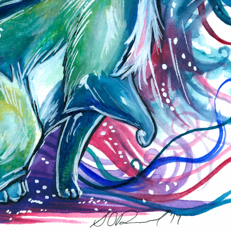 Carbuncle (Emerald) Print - A3/A4/A5