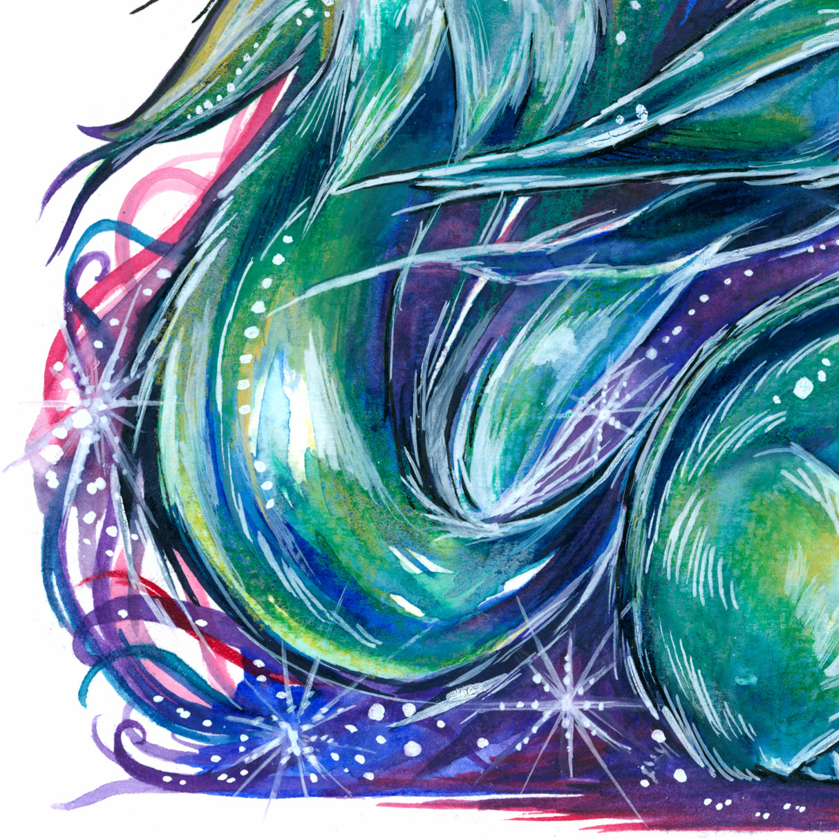 Carbuncle (Emerald) Print - A3/A4/A5