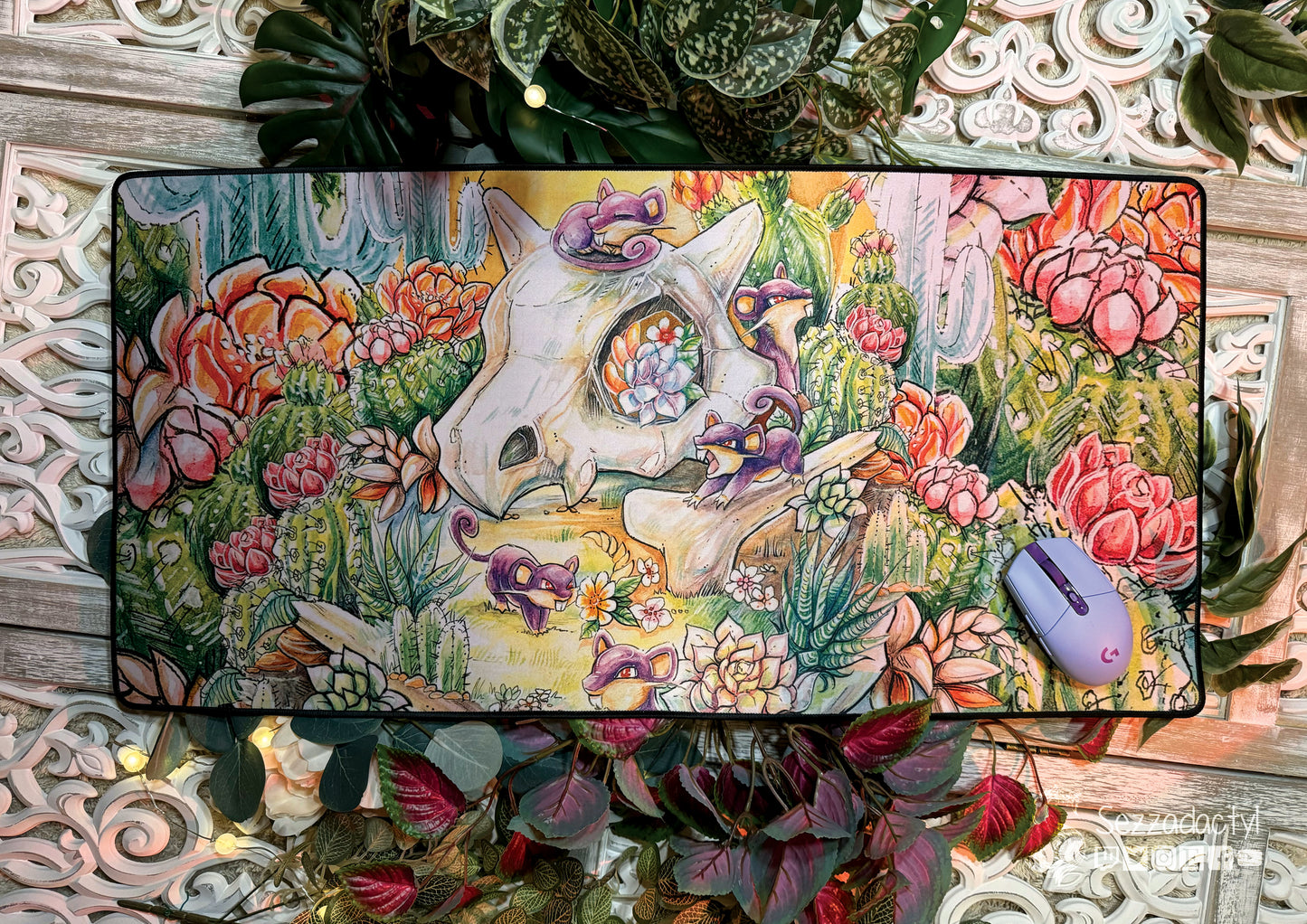 Desk Mat - Skull