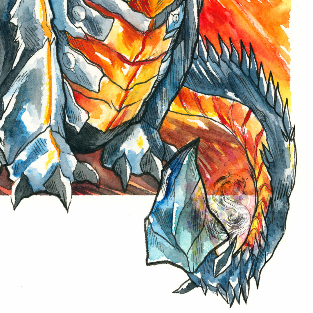Chibi Dragon of Death Print - A3/A4/A5