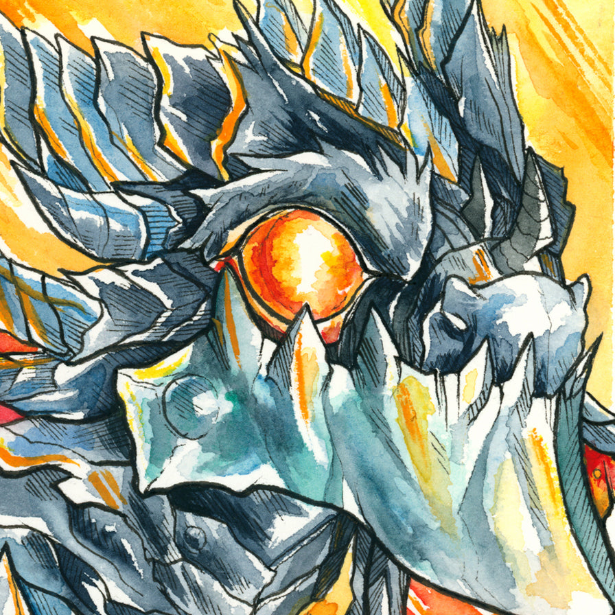Chibi Dragon of Death Print - A3/A4/A5