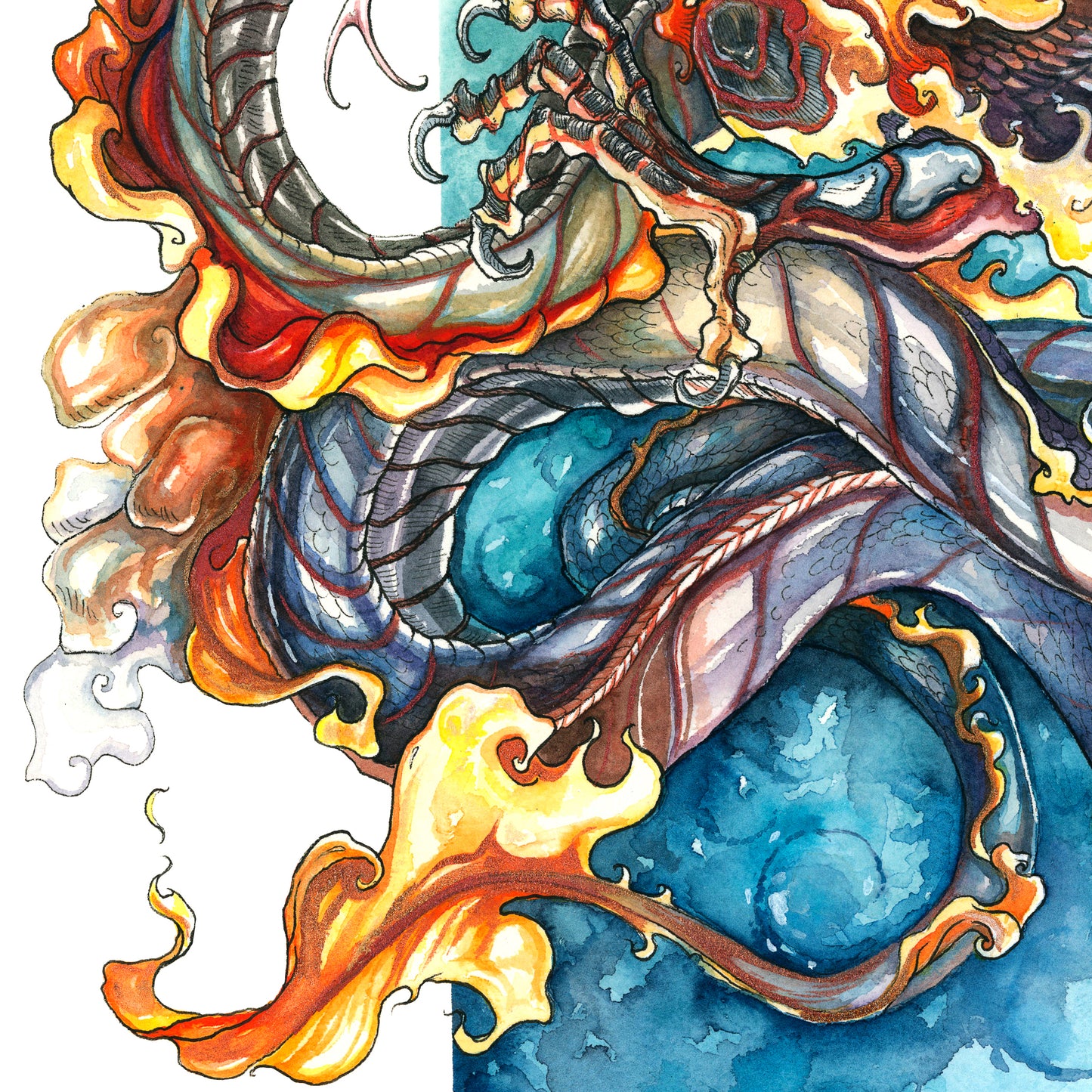 Fire Serpent Print - A3/A4/A5