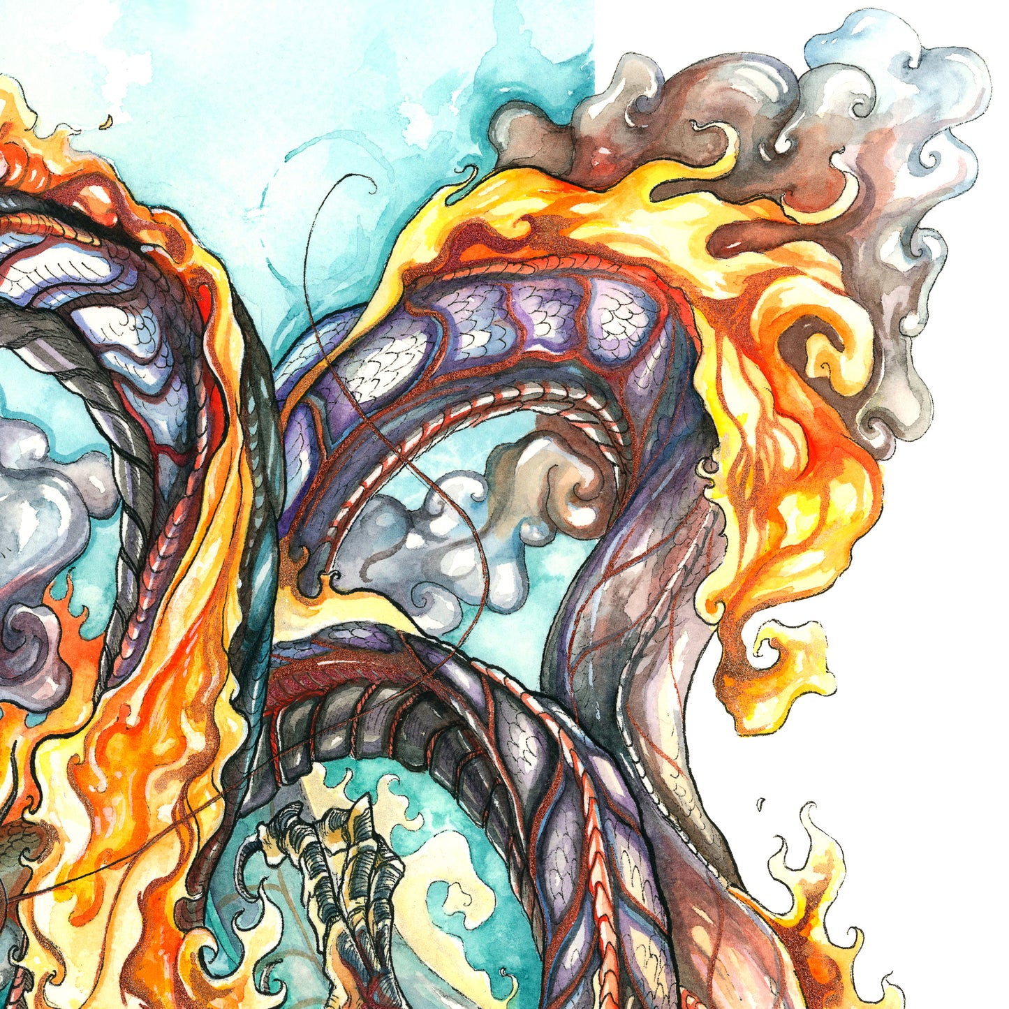 Fire Serpent Print - A3/A4/A5