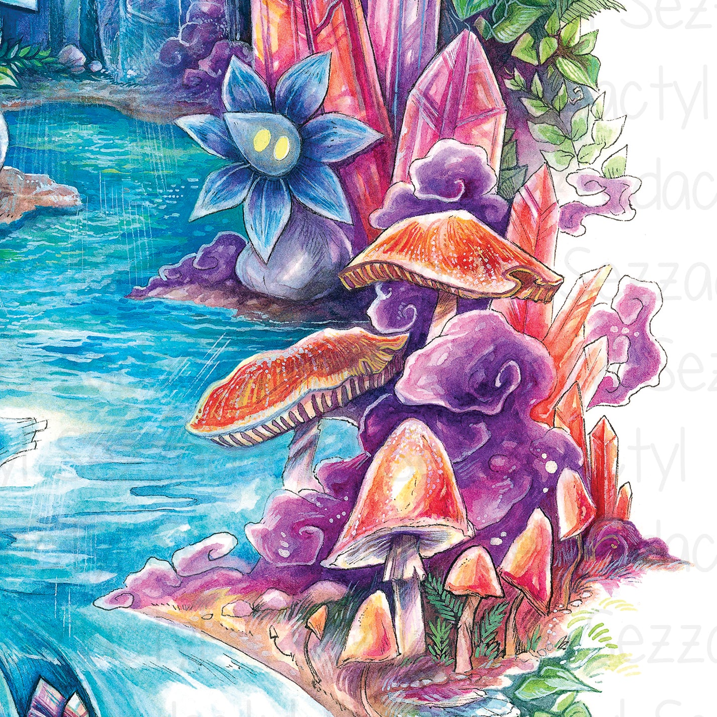 The Caves Print - A3/A4/A5