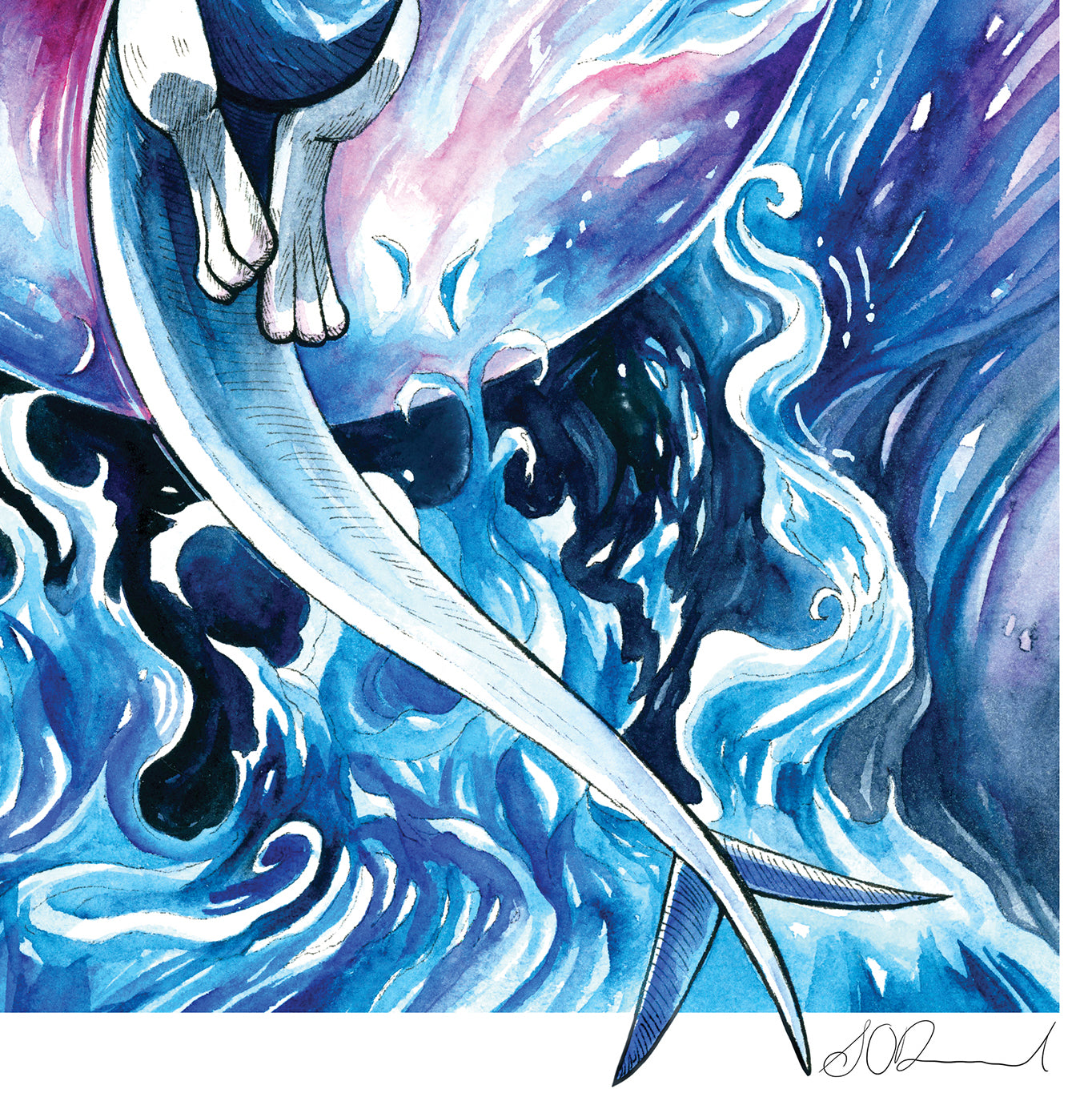Water Bird Print - A3/A4/A5