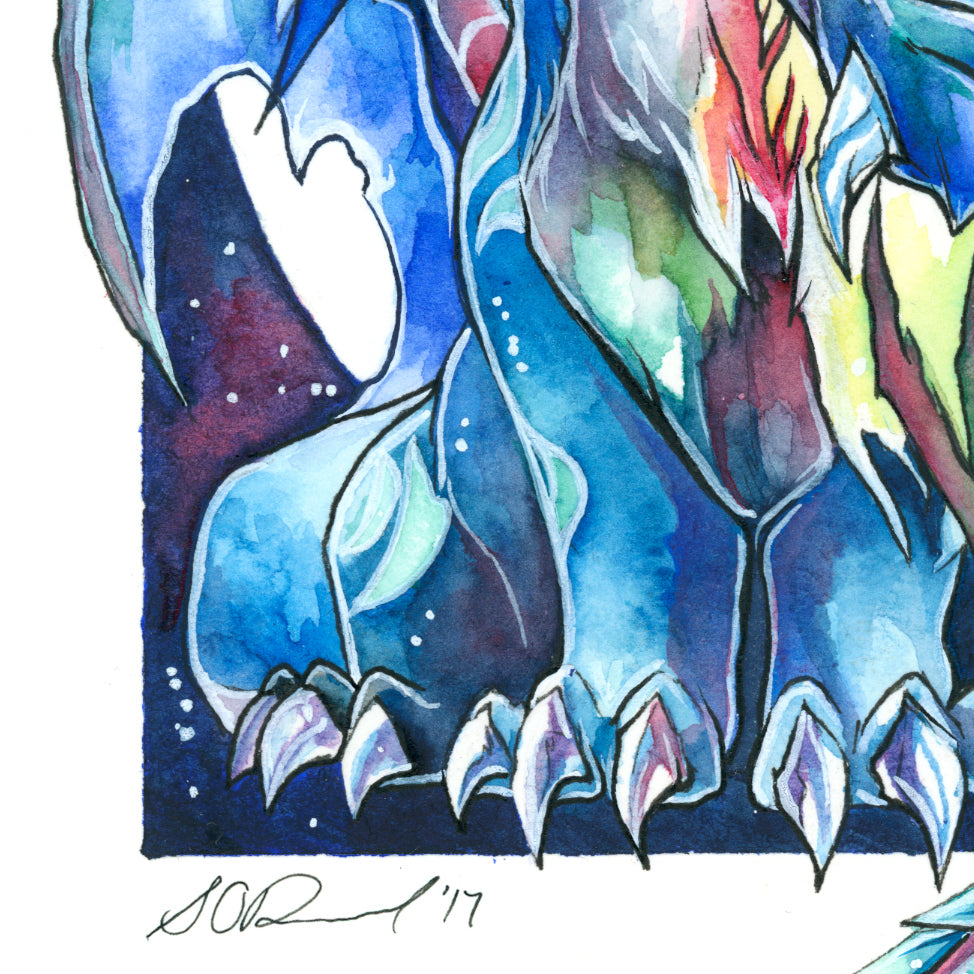 Chibi Ancient Dragon Print - A3/A4/A5