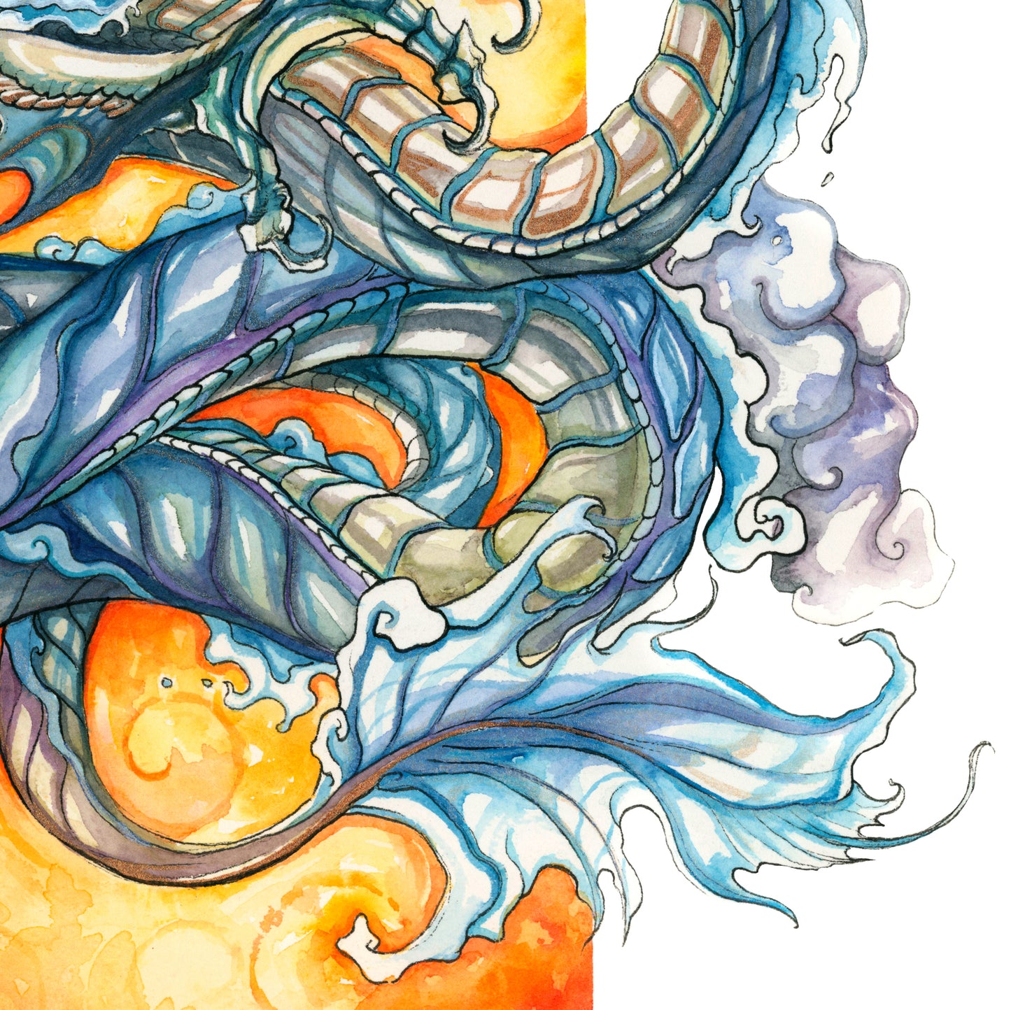 Water Serpent Print - A3/A4/A5