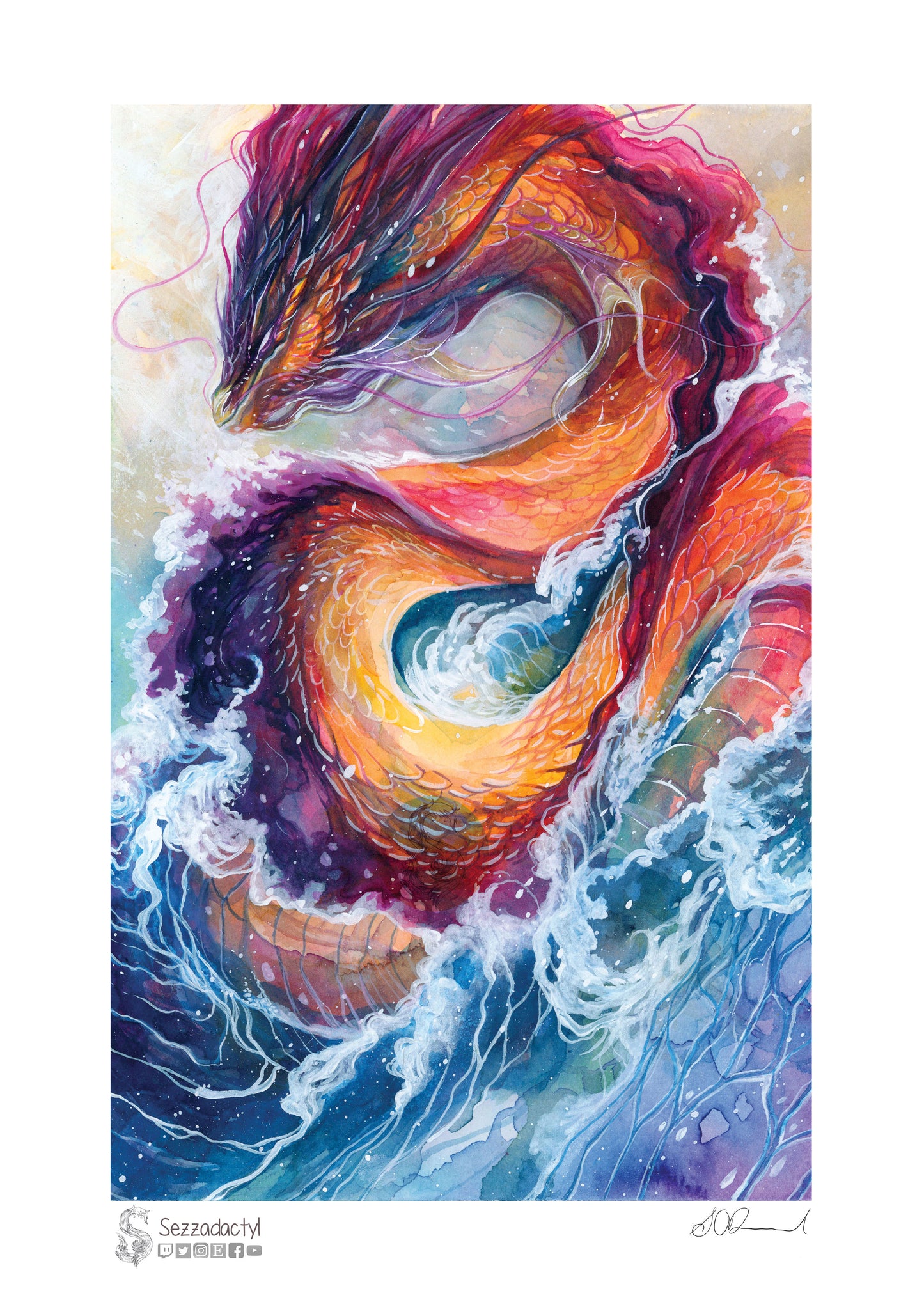 Serpent of the Lake Print - A3/A4/A5