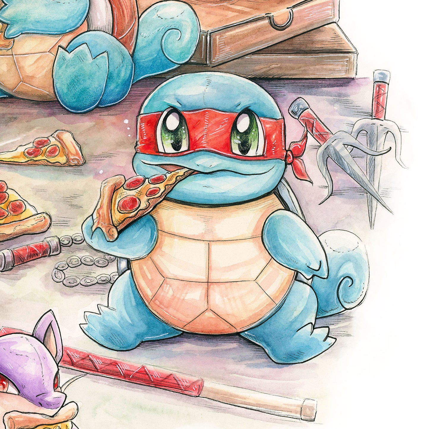 Pizza Party Print - A3/A4/A5