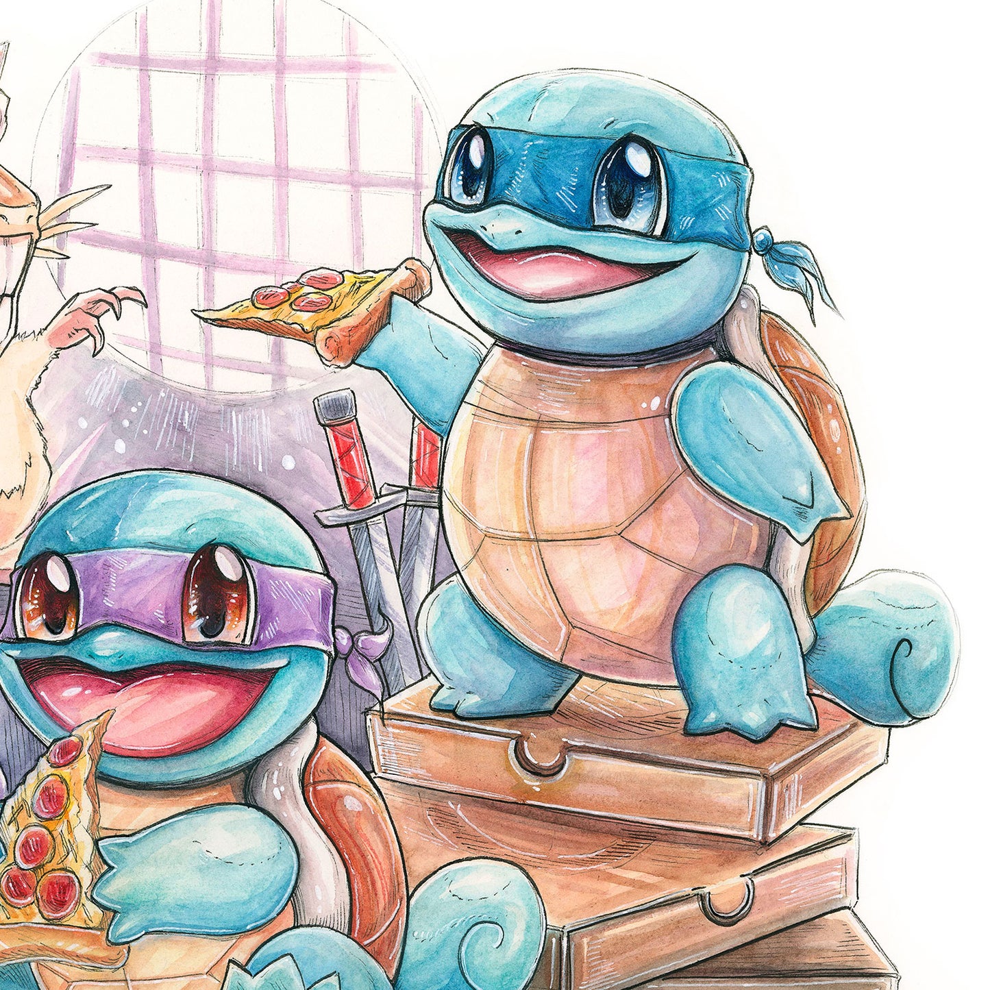 Pizza Party Print - A3/A4/A5