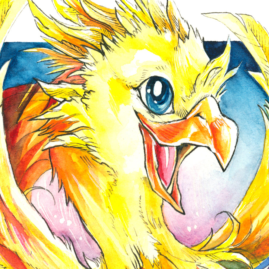 Yellow Chocobo Print - A3/A4/A5