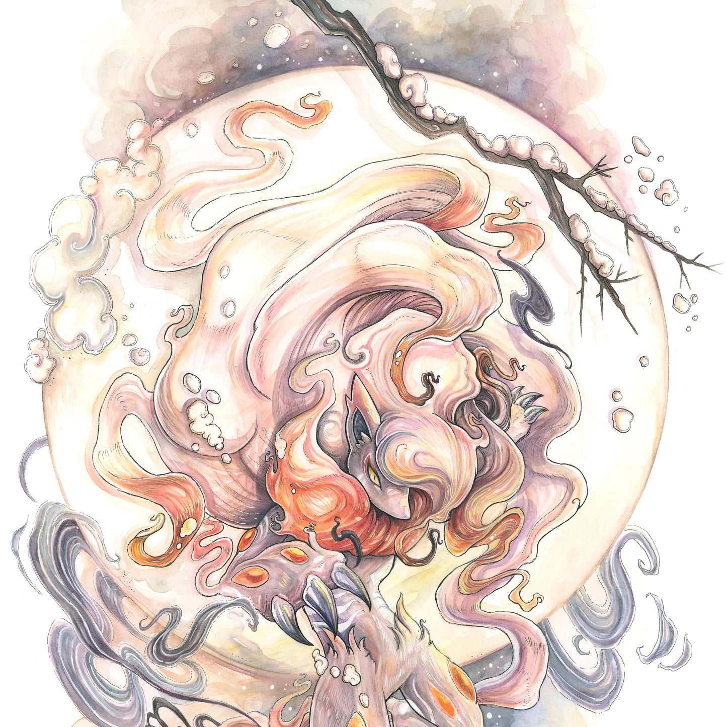 Autumn Fox Print - A3/A4/A5