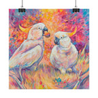 Two Cockatoos Square Print