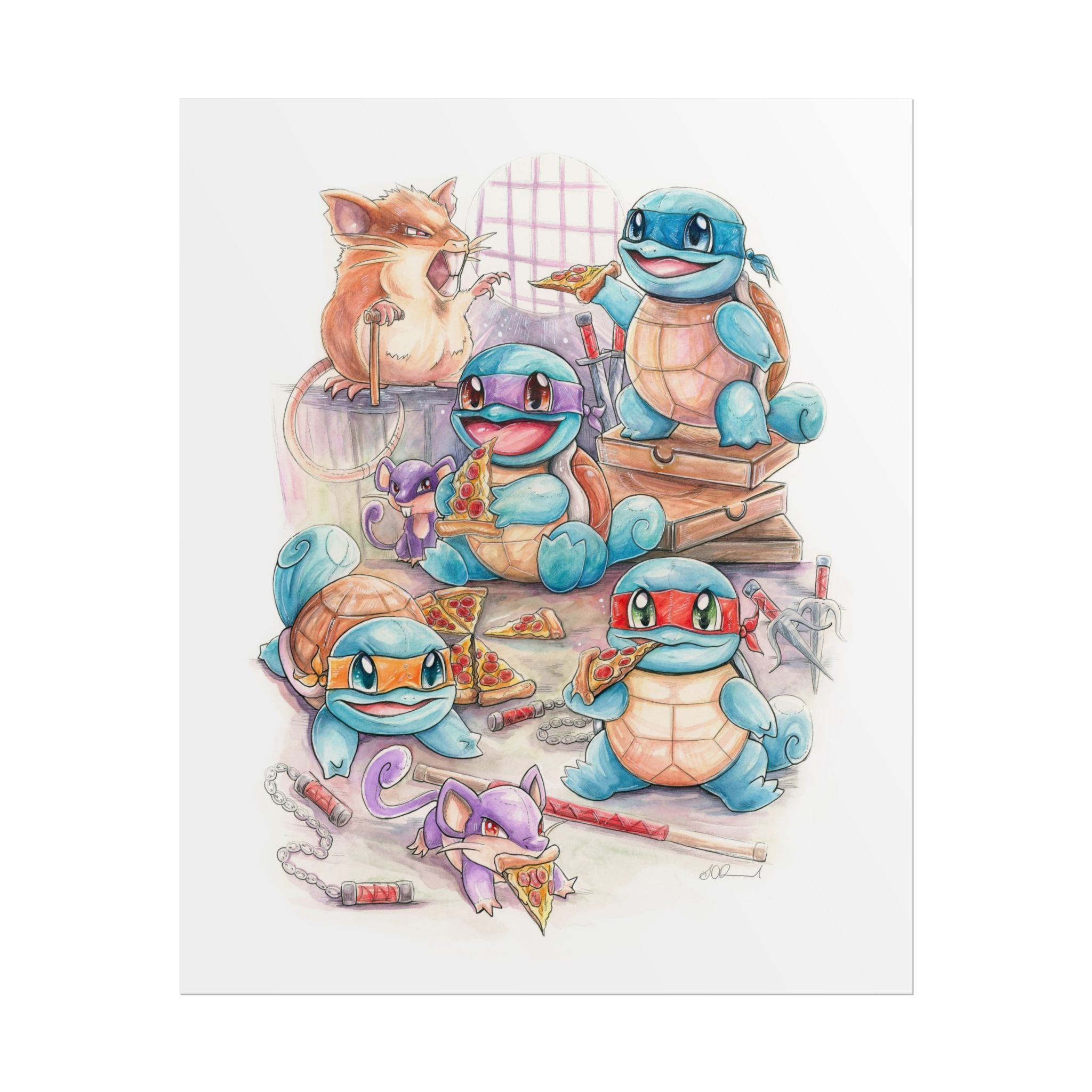 Pizza Party Poster Print