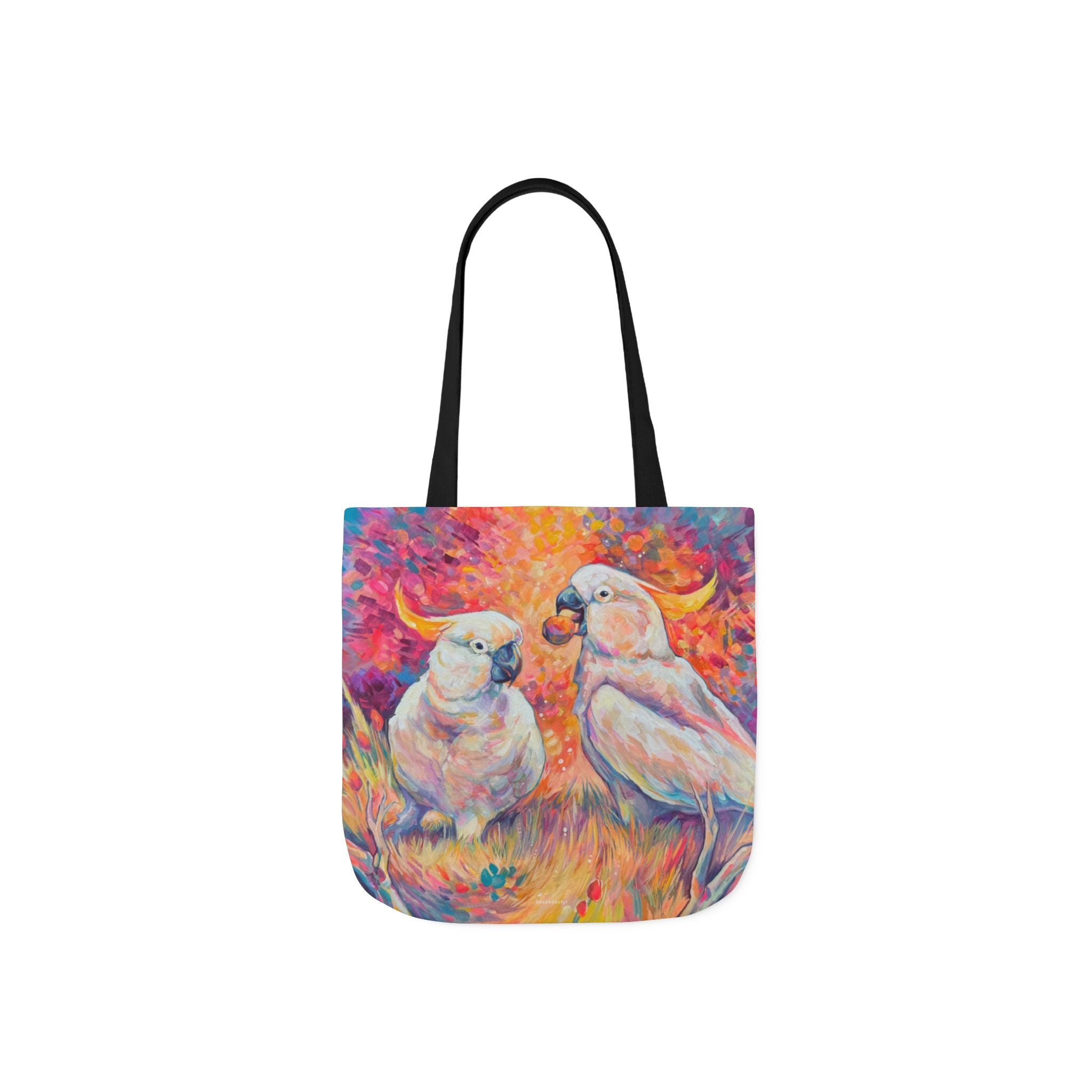 Tote Bag, 5-Color Straps - Cockatoos