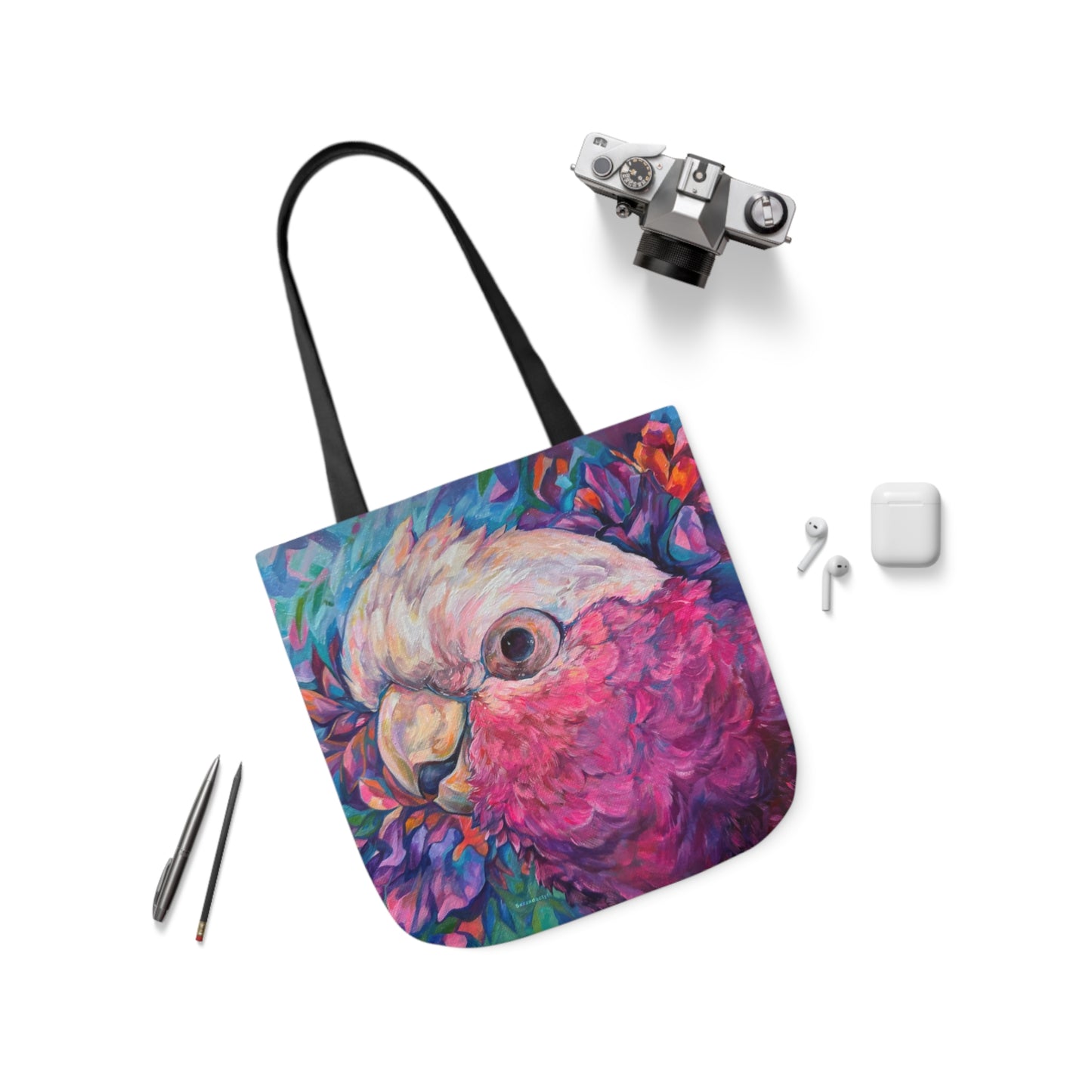 Tote Bag, 5-Color Straps - Harry the Galah