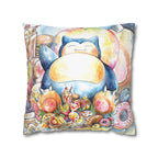Square Poly Canvas Pillowcase - We Love Food